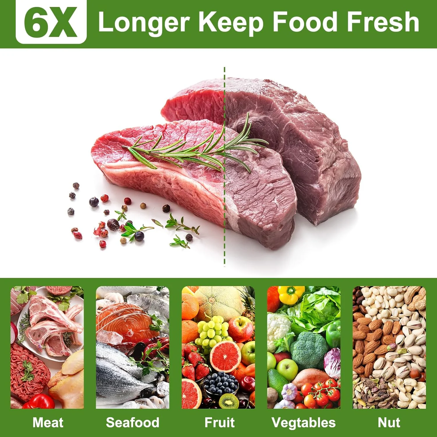 بسته 110 عددی کیسه های وکیوم سیلر Moretoes، کیسه های ذخیره مواد غذایی سایز کوارت 8" x 12"، فاقد BPA، کیسه های وکیوم درجه تجاری از پیش برش خورده برای نگهداری مواد غذایی، آماده سازی غذا یا پخت سو وید بسته 110 عددی کیسه های وکیوم سیلر Moretoes، کیسه های ذخیره مواد غذایی سایز کوارت 8" x 12"، فاقد BPA، کیسه های وکیوم درجه تجاری از پیش برش خورده برای نگهداری مواد غذایی، آماده سازی غذا یا پخت سو وید