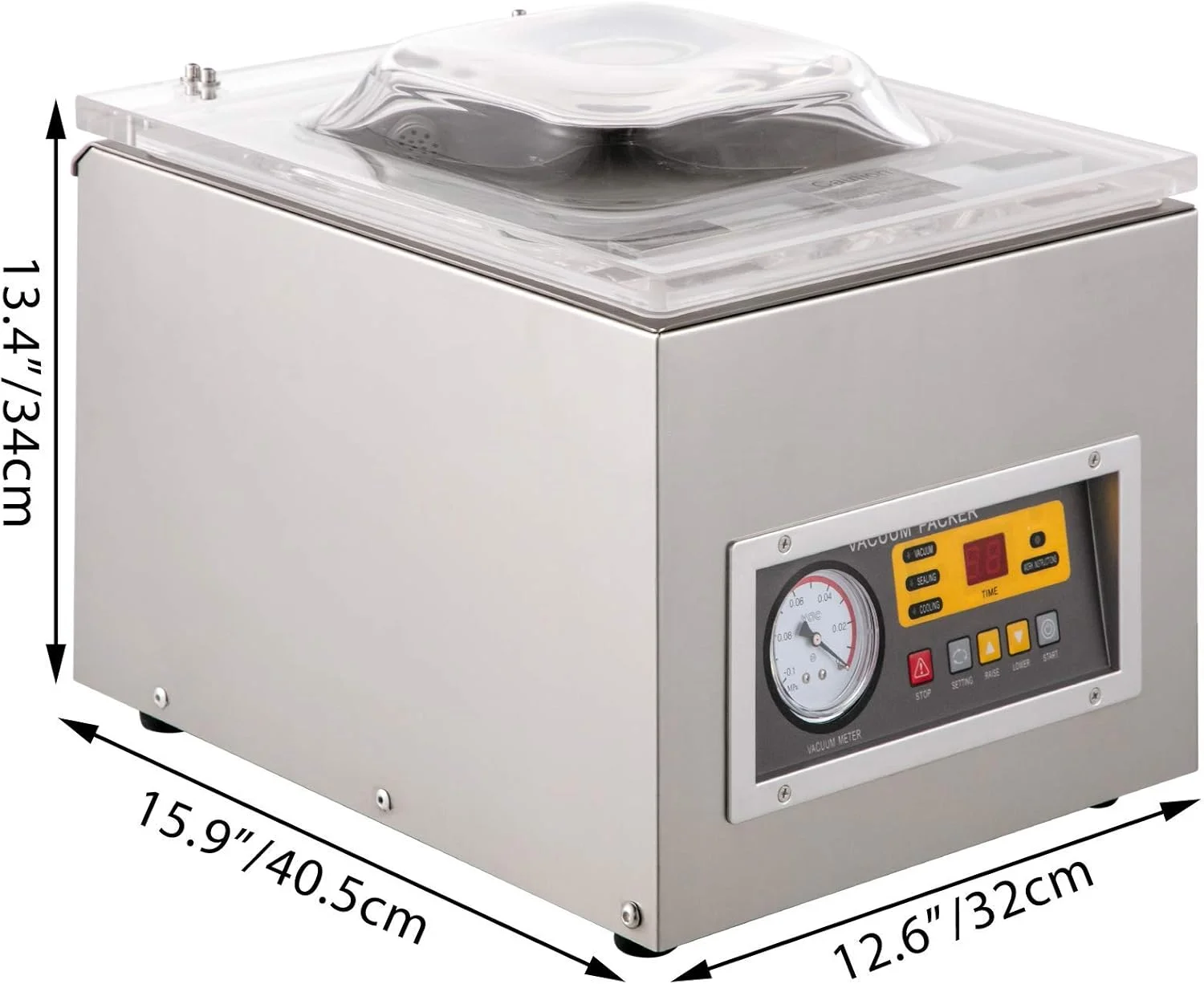 دستگاه بسته بندی وکیوم محفظه ای دیجیتال، دستگاه بسته بندی مواد غذایی آشپزخانه تجاری برای مصارف خانگی و تجاری