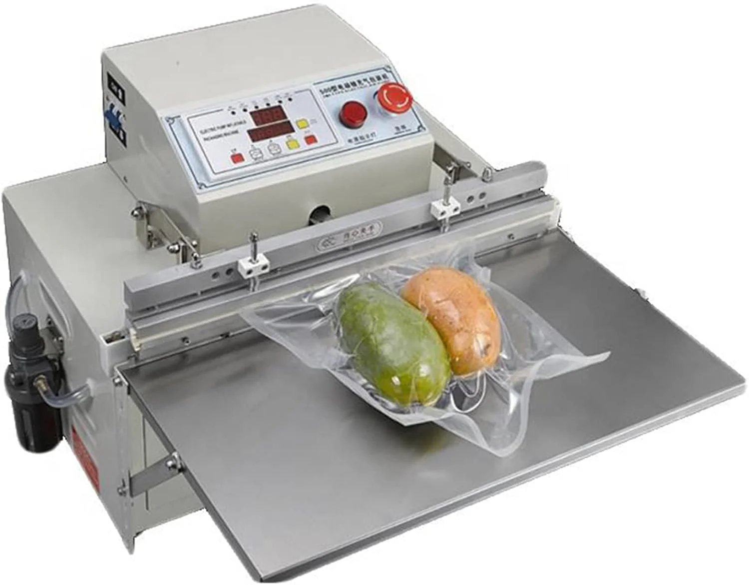 دستگاه بسته بندی وکیوم مکش هوا و کیسه آفتاب، دستگاه بسته بندی و مهر و موم مواد غذایی رومیزی خارجی 220 ولت، برای آشپزخانه های خانگی و تجاری، دستگاه بسته بندی درجه صنعتی با پمپ پرقدرت