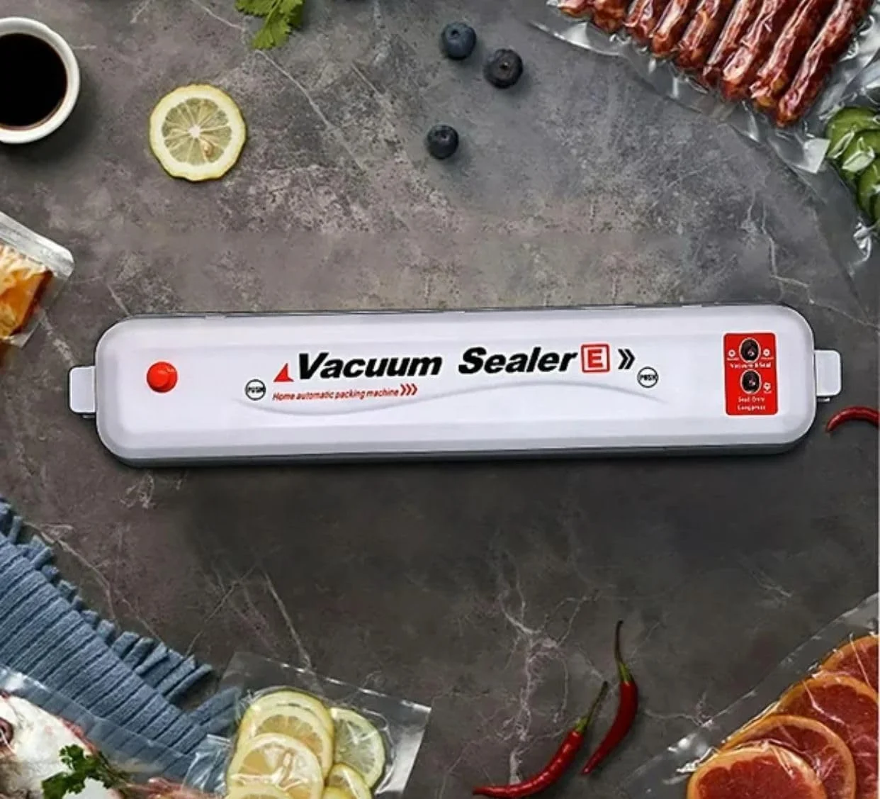 محافظ غذای وکیوم TONR، دستگاه وکیوم اتوماتیک برای نگهداری و بسته بندی مواد غذایی، دستگاه کوچک و شفاف سبز رنگ برای نگهداری مواد غذایی تازه