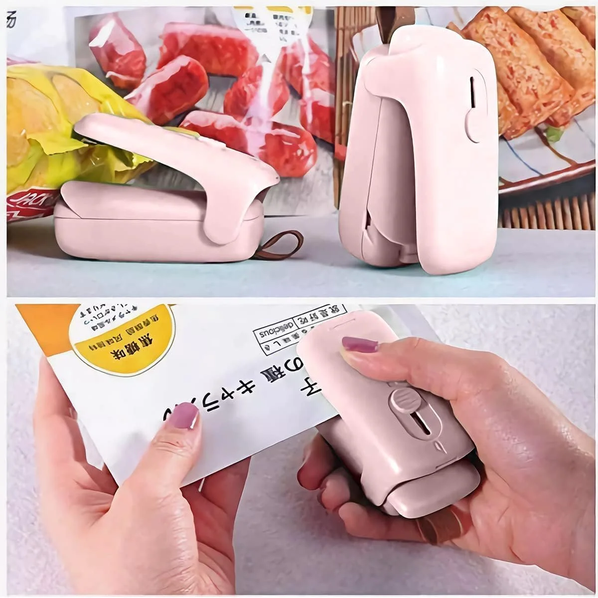 دستگاه وکیوم سیلر، دستگاه کوچک دستی 2 در 1 برای بستن و برش کیسه، دستگاه قابل حمل برای بستن مجدد کیسه، محافظ غذا برای نگهداری کیسه های پلاستیکی، اسنک، کلوچه و مواد تازه دستگاه وکیوم سیلر، دستگاه کوچک دستی 2 در 1 برای بستن و برش کیسه، دستگاه قابل حمل برای بستن مجدد کیسه، محافظ غذا برای نگهداری کیسه های پلاستیکی، اسنک، کلوچه و مواد تازه