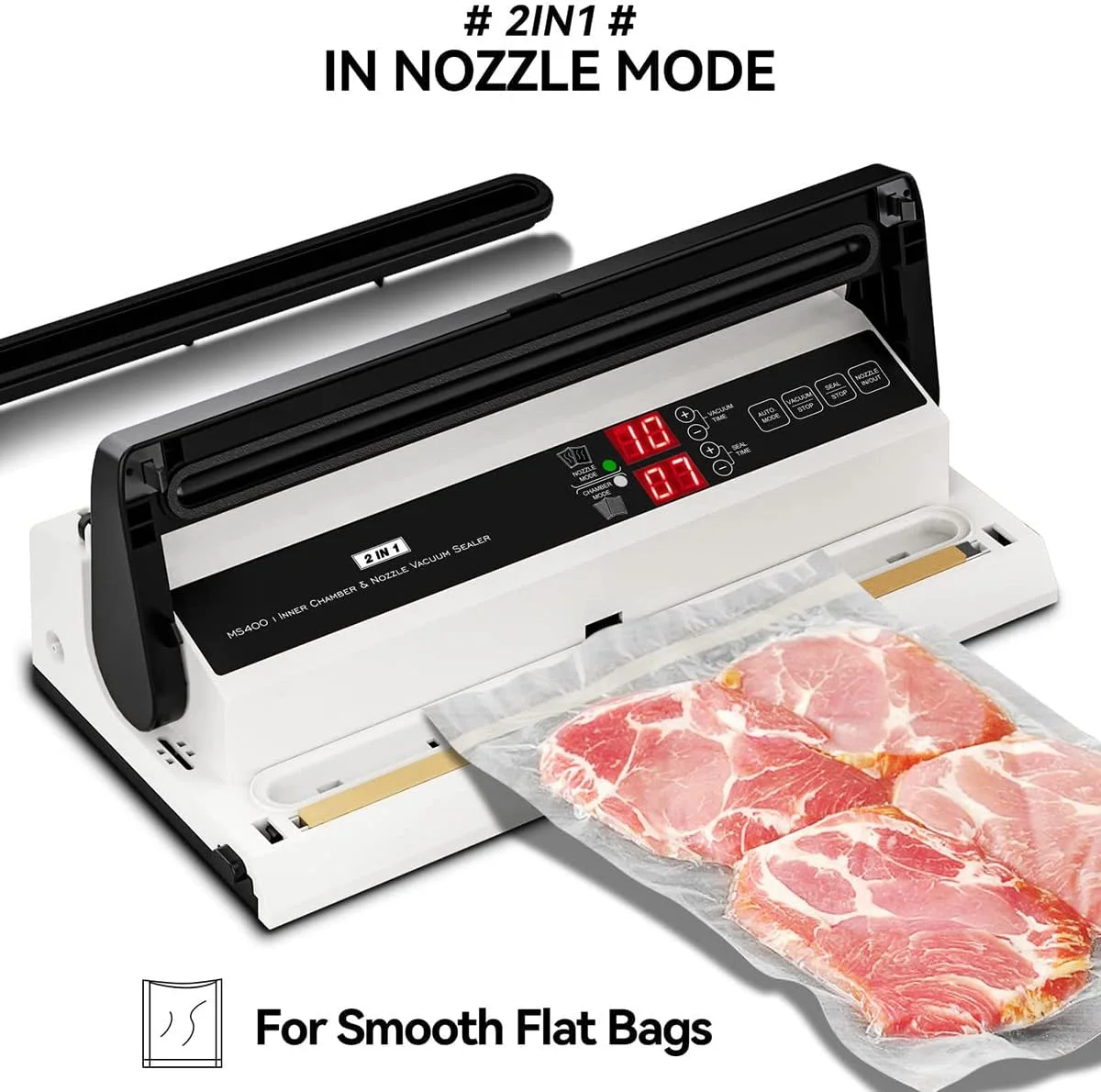 دستگاه بسته بندی وکیوم تجاری با پمپ دوگانه 250 واتی، دستگاه سیلر محفظه ای با عملکرد دمنده هوا و برش، میله سیل 40 سانتی متری، بسته بندی مواد غذایی خشک و مرطوب برای انواع کیسه های نگهدارنده مواد غذایی دستگاه بسته بندی وکیوم تجاری با پمپ دوگانه 250 واتی، دستگاه سیلر محفظه ای با عملکرد دمنده هوا و برش، میله سیل 40 سانتی متری، بسته بندی مواد غذایی خشک و مرطوب برای انواع کیسه های نگهدارنده مواد غذایی