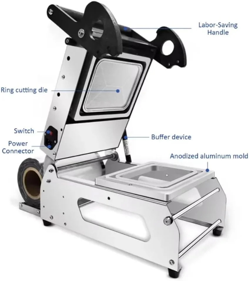دستگاه بسته بندی نیمه اتوماتیک ظروف غذا، دستگاه پرس دستی ظروف، دستگاه بسته بندی جعبه ناهار، دستگاه بسته بندی ظروف غذا، 7 تا 8 بار در دقیقه، قطر رول فیلم 180 میلی متر (260 * 170 میلی متر) دستگاه بسته بندی نیمه اتوماتیک ظروف غذا، دستگاه پرس دستی ظروف، دستگاه بسته بندی جعبه ناهار، دستگاه بسته بندی ظروف غذا، 7 تا 8 بار در دقیقه، قطر رول فیلم 180 میلی متر (260 * 170 میلی متر)