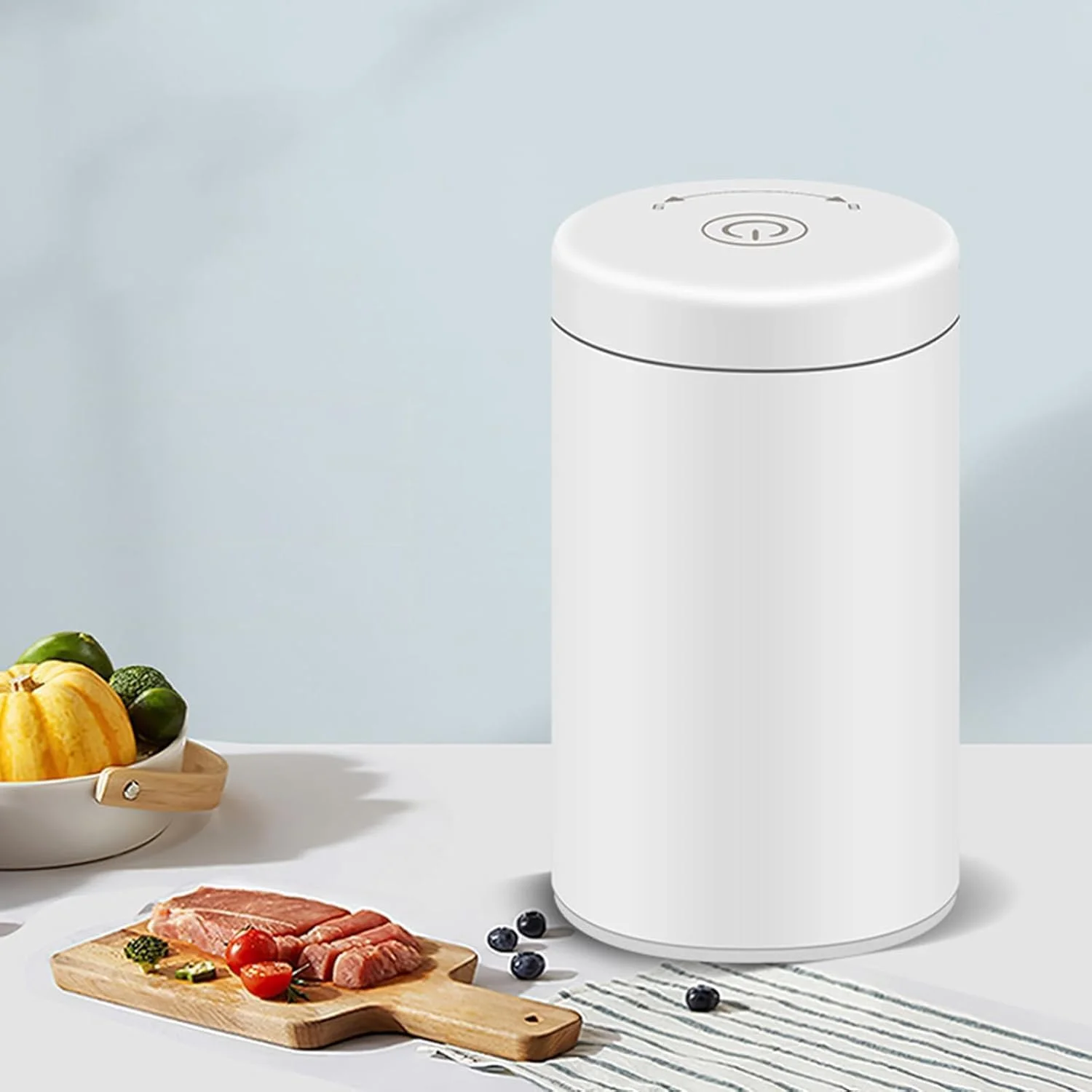 دستگاه وکیوم سیلر غذای قابل حمل Silk Route، دستگاه چند منظوره با نشانگر LED، پمپ هوای بادوام، سیلر موثر برای تازگی تنقلات، کیسه های زیپ دار و کلوچه دستگاه وکیوم سیلر غذای قابل حمل Silk Route، دستگاه چند منظوره با نشانگر LED، پمپ هوای بادوام، سیلر موثر برای تازگی تنقلات، کیسه های زیپ دار و کلوچه