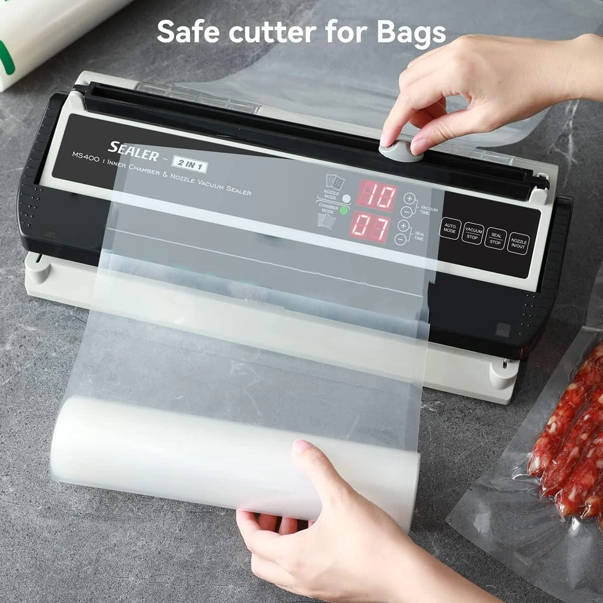 دستگاه بسته بندی وکیوم تجاری با پمپ دوگانه 250 واتی، دستگاه سیلر محفظه ای با عملکرد دمنده هوا و برش، میله سیل 40 سانتی متری، بسته بندی مواد غذایی خشک و مرطوب برای انواع کیسه های نگهدارنده مواد غذایی دستگاه بسته بندی وکیوم تجاری با پمپ دوگانه 250 واتی، دستگاه سیلر محفظه ای با عملکرد دمنده هوا و برش، میله سیل 40 سانتی متری، بسته بندی مواد غذایی خشک و مرطوب برای انواع کیسه های نگهدارنده مواد غذایی