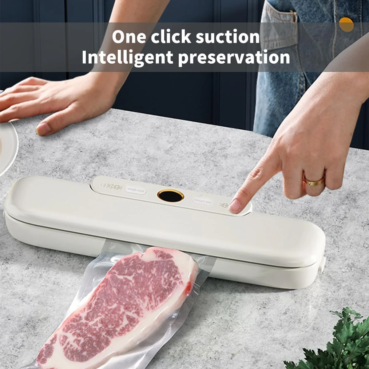 دستگاه وکیوم سیلر فنری X، شامل 12 عدد کیسه، دستگاه بسته بندی خودکار مواد غذایی با حالت های خشک/مرطوب، دستگاه بسته بندی وکیوم جمع و جور برای گوشت، سبزیجات و آماده سازی غذا، عملکرد تک لمسی دستگاه وکیوم سیلر فنری X، شامل 12 عدد کیسه، دستگاه بسته بندی خودکار مواد غذایی با حالت های خشک/مرطوب، دستگاه بسته بندی وکیوم جمع و جور برای گوشت، سبزیجات و آماده سازی غذا، عملکرد تک لمسی