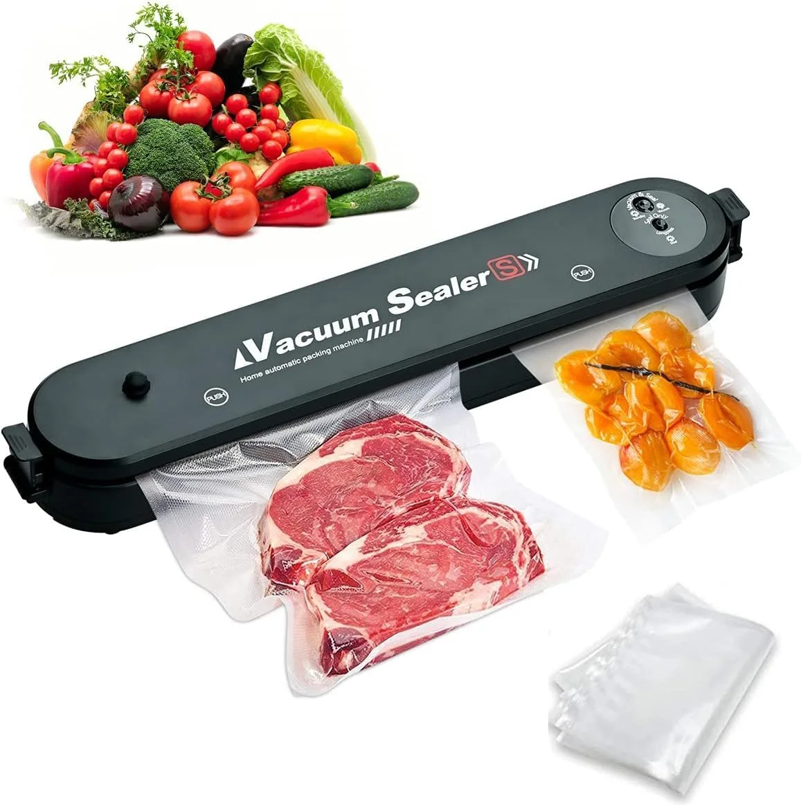 دستگاه وکیوم سیلر مواد غذایی، دستگاه بسته بندی وکیوم اتوماتیک برای میوه ها، نگهداری گوشت، حالت های آب بندی خشک و مرطوب، نمایشگر LED