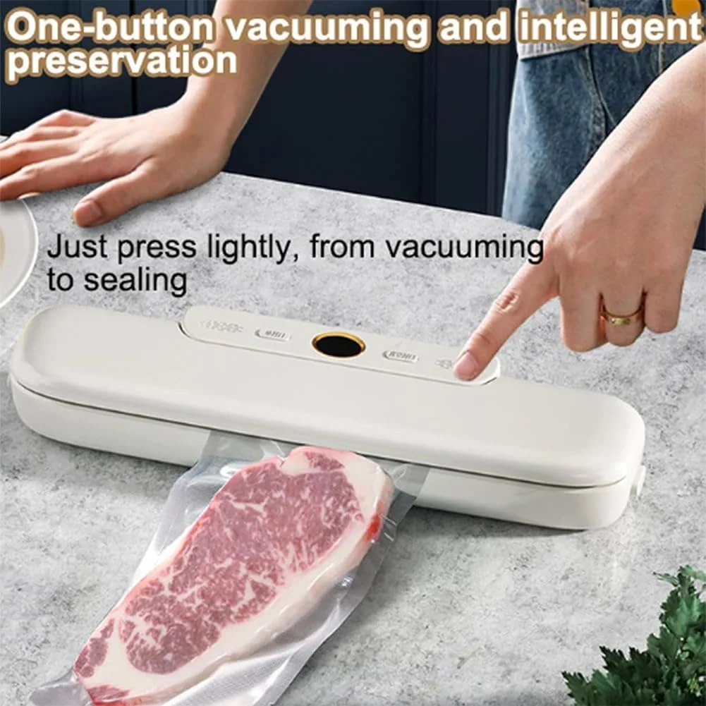 دستگاه وکیوم سیلر TsoLay، دستگاه بسته بندی مواد غذایی، دستگاه وکیوم اتوماتیک مواد غذایی با 10 عدد کیسه وکیوم، درز 30 سانتی متری، برای نگهداری گوشت، ماهی، میوه ها و سبزیجات