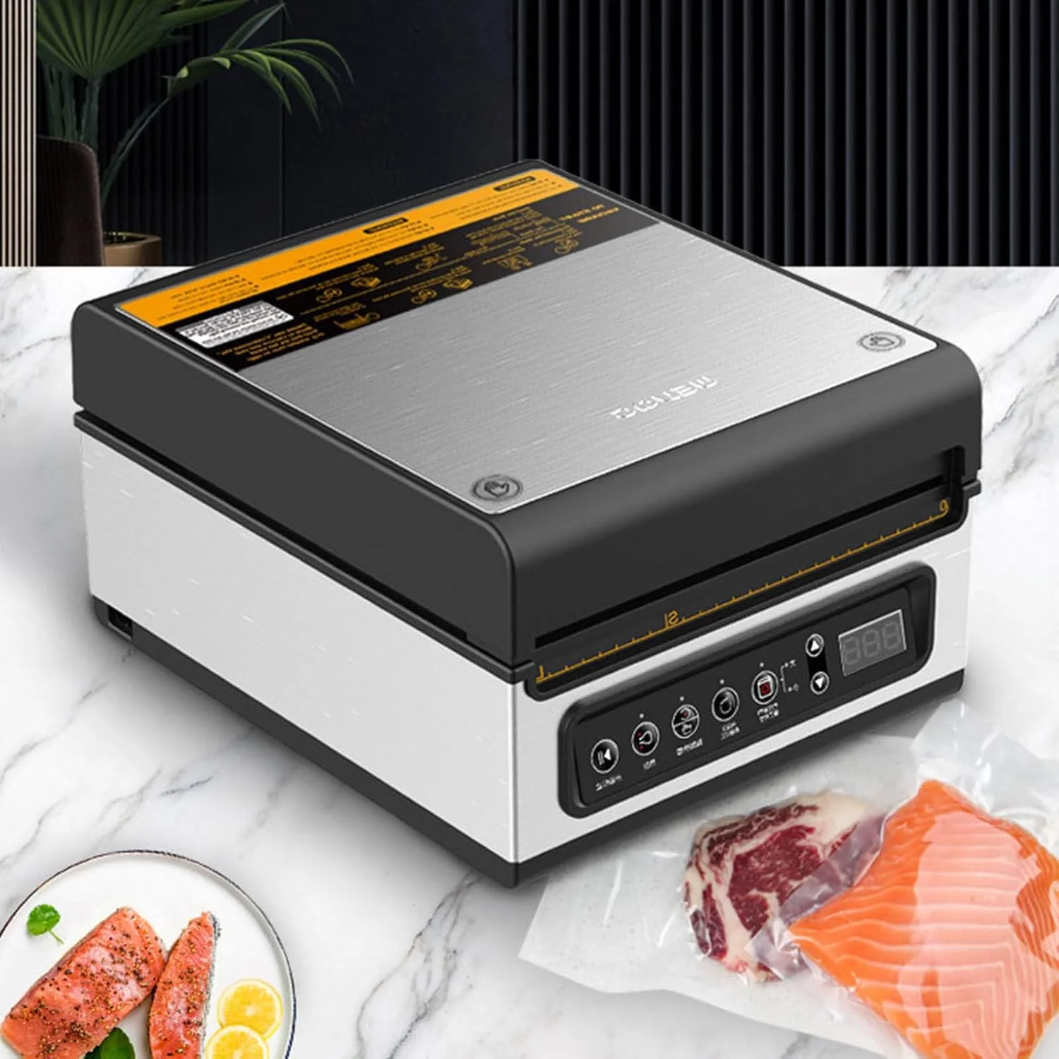 دستگاه وکیوم بسته بندی محفظه ای تجاری UPIKIT - سازگار با عملکرد استخراج خارجی، عرض کیسه قابل مهر و موم 254 میلی متر - سیستم نگهداری مواد غذایی خشک، مرطوب، مایع و آبدار دستگاه وکیوم بسته بندی محفظه ای تجاری UPIKIT - سازگار با عملکرد استخراج خارجی، عرض کیسه قابل مهر و موم 254 میلی متر - سیستم نگهداری مواد غذایی خشک، مرطوب، مایع و آبدار