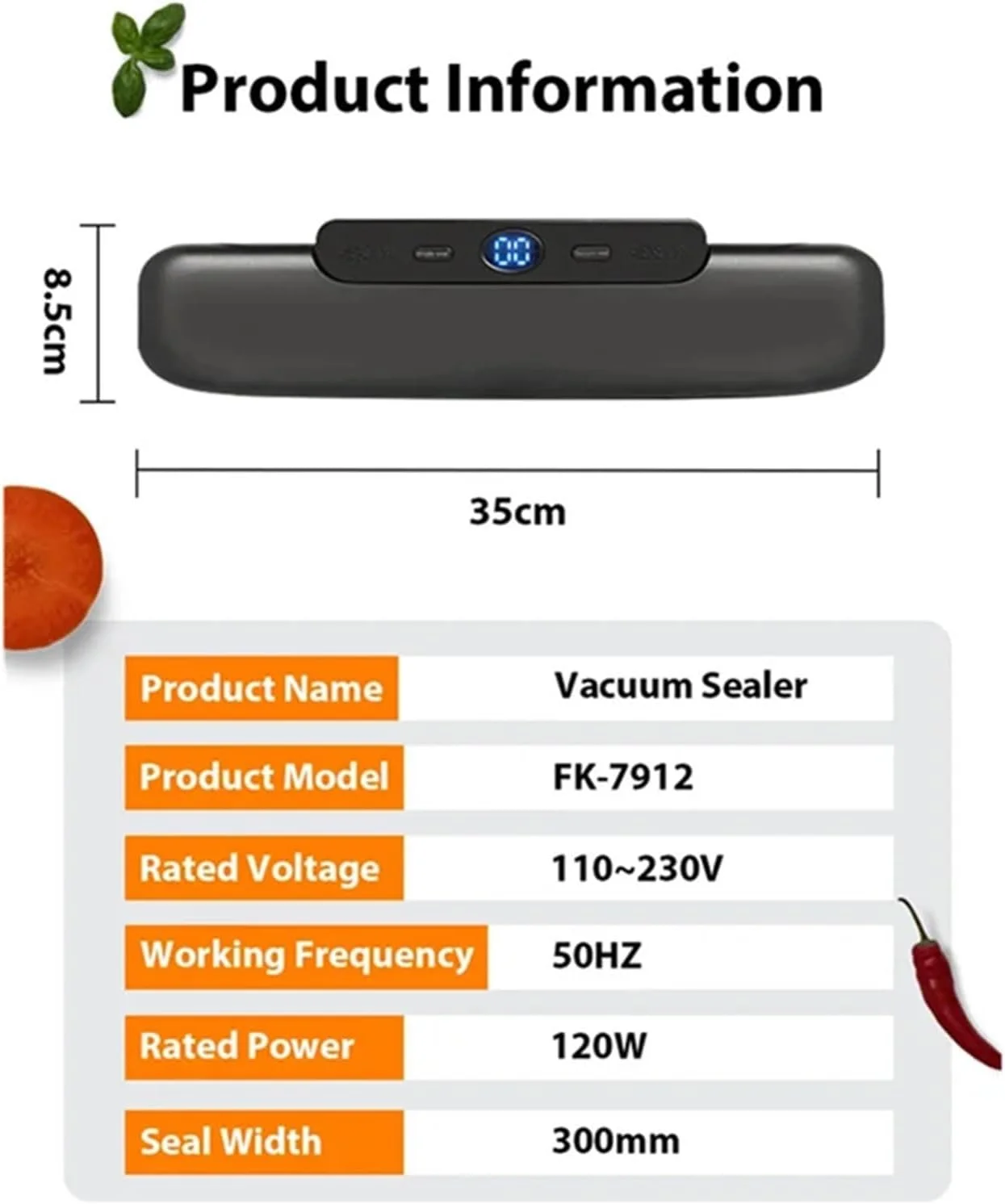 دستگاه بسته بندی وکیوم سیلر مواد غذایی به همراه 10 عدد کیسه وکیوم رایگان مناسب برای مصارف خانگی
