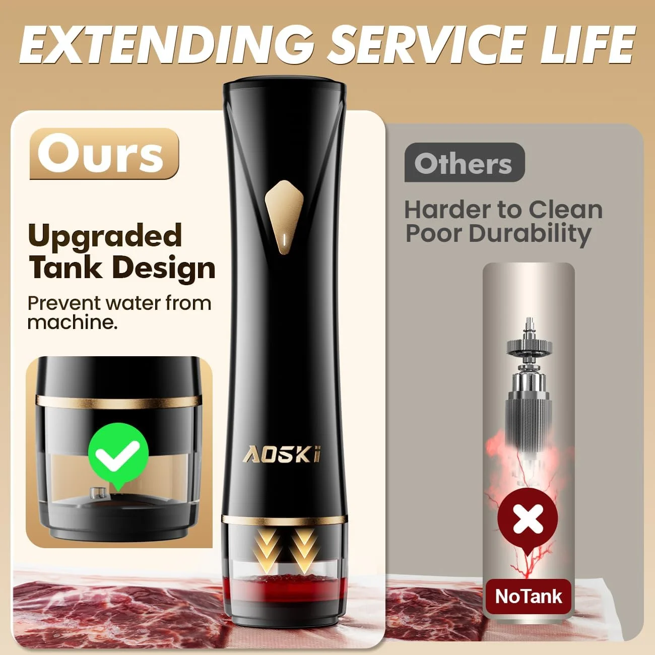 دستگاه وکیوم سیلر برای نگهداری مواد غذایی: دستگاه بسته بندی قدرتمند و جمع و جور مواد غذایی، مخزن آب جداشدنی اتوماتیک دستی، 10 عدد کیسه وکیوم برای مهر و موم کردن مواد غذایی در یخچال آشپزخانه، هدیه روز مادر برای همسر دستگاه وکیوم سیلر برای نگهداری مواد غذایی: دستگاه بسته بندی قدرتمند و جمع و جور مواد غذایی، مخزن آب جداشدنی اتوماتیک دستی، 10 عدد کیسه وکیوم برای مهر و موم کردن مواد غذایی در یخچال آشپزخانه، هدیه روز مادر برای همسر