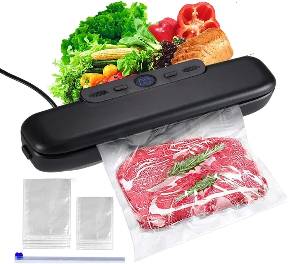 دستگاه وکیوم بسته بندی مواد غذایی - دستگاه حرفه ای فویل سیلر به همراه 10 کیسه وکیوم - دستگاه وکیوم برای پخت سو وید، مواد خشک و مرطوب - افزایش زمان نگهداری و تازگی دستگاه وکیوم بسته بندی مواد غذایی - دستگاه حرفه ای فویل سیلر به همراه 10 کیسه وکیوم - دستگاه وکیوم برای پخت سو وید، مواد خشک و مرطوب - افزایش زمان نگهداری و تازگی