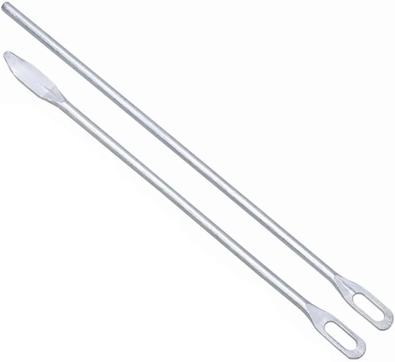 2 عدد ابزار فلزی نخ کش بند ناف، گیره سیم، سوزن ابزار جایگزین نخ دوخت برای شلوار هودی