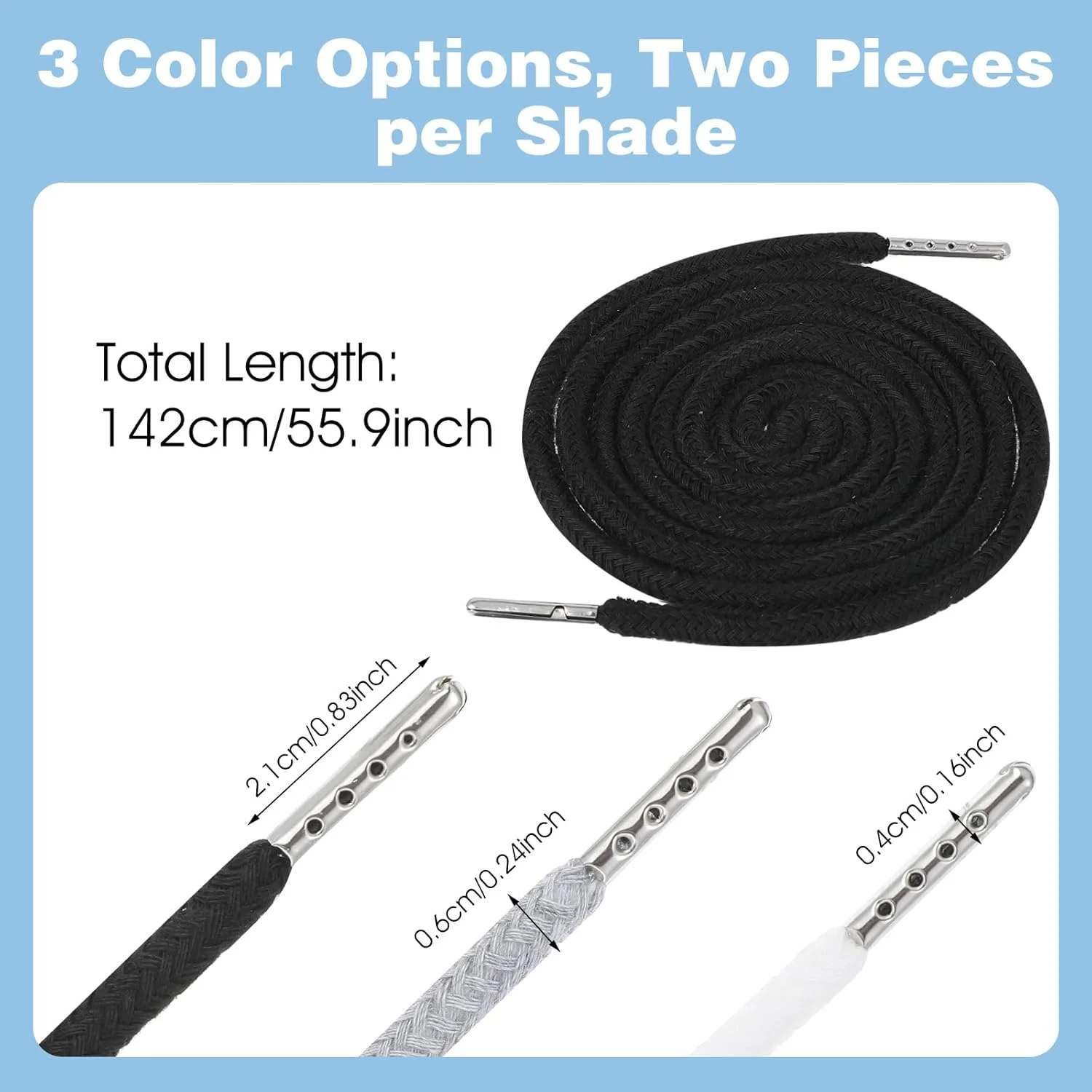 6 عدد بند کشی جایگزین، بند کشی جهانی برای شلوار ورزشی 142 سانتی متری با ابزار فنری برای شلوارک، شلوار، ژاکت، هودی 6 عدد بند کشی جایگزین، بند کشی جهانی برای شلوار ورزشی 142 سانتی متری با ابزار فنری برای شلوارک، شلوار، ژاکت، هودی