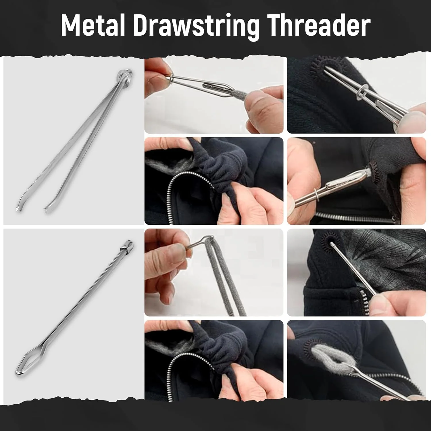 کیت جایگزینی بند کشی، شامل نخکشهای آسان، ۸ عدد بند کشی بادوام، مجموعه تعمیر جهانی برای شلوار ورزشی، شلوارک، شلوار، ژاکت و کت، تعمیر سریع DIY با نخهای نایلونی قوی کیت جایگزینی بند کشی، شامل نخکشهای آسان، ۸ عدد بند کشی بادوام، مجموعه تعمیر جهانی برای شلوار ورزشی، شلوارک، شلوار، ژاکت و کت، تعمیر سریع DIY با نخهای نایلونی قوی