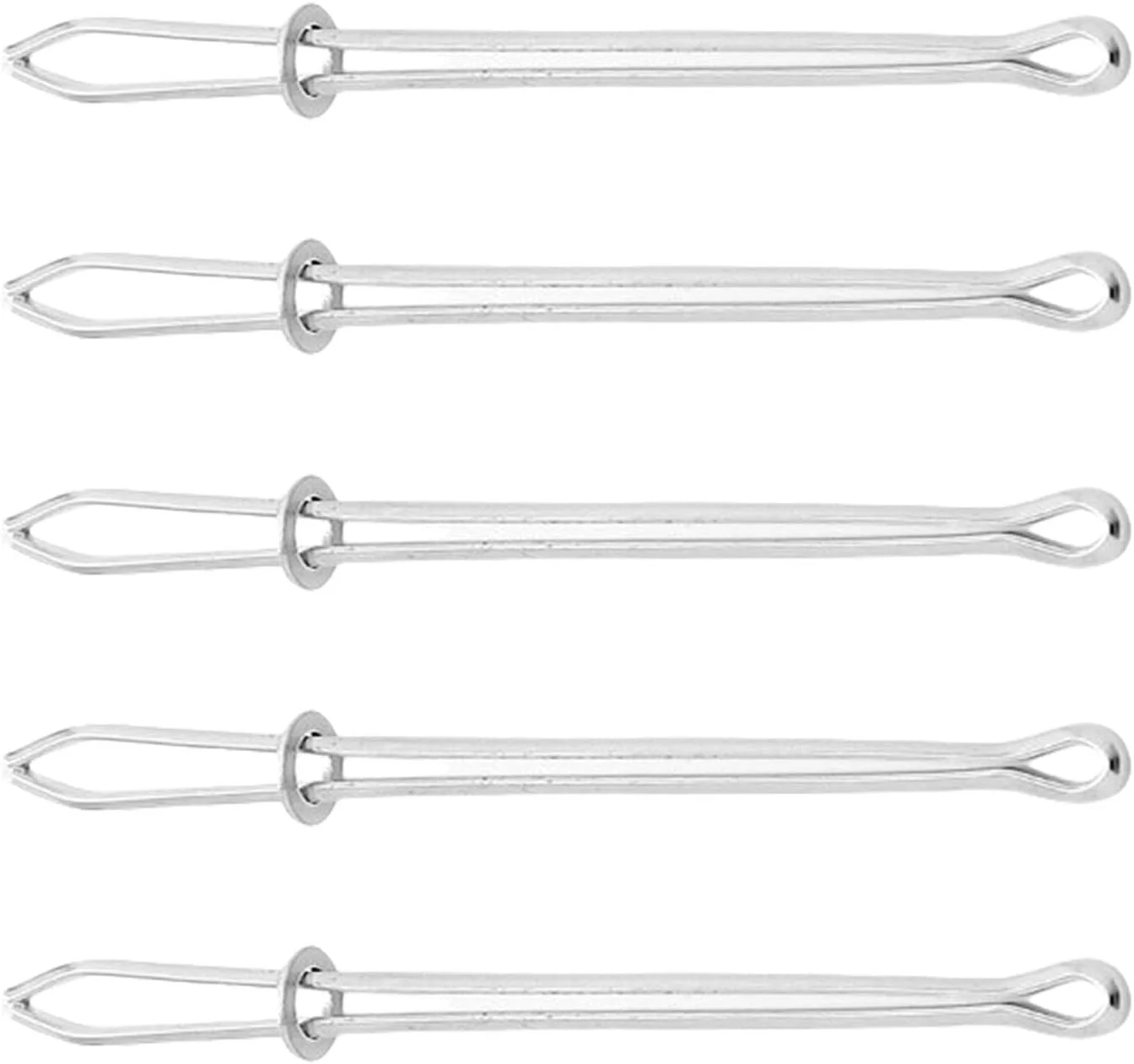 ست 5 عددی نخ رد کن بند کشی، گیره وارد کننده بند الاستیک، ابزار خیاطی برای هودی و لباس، ست گیره خیاطی چند منظوره