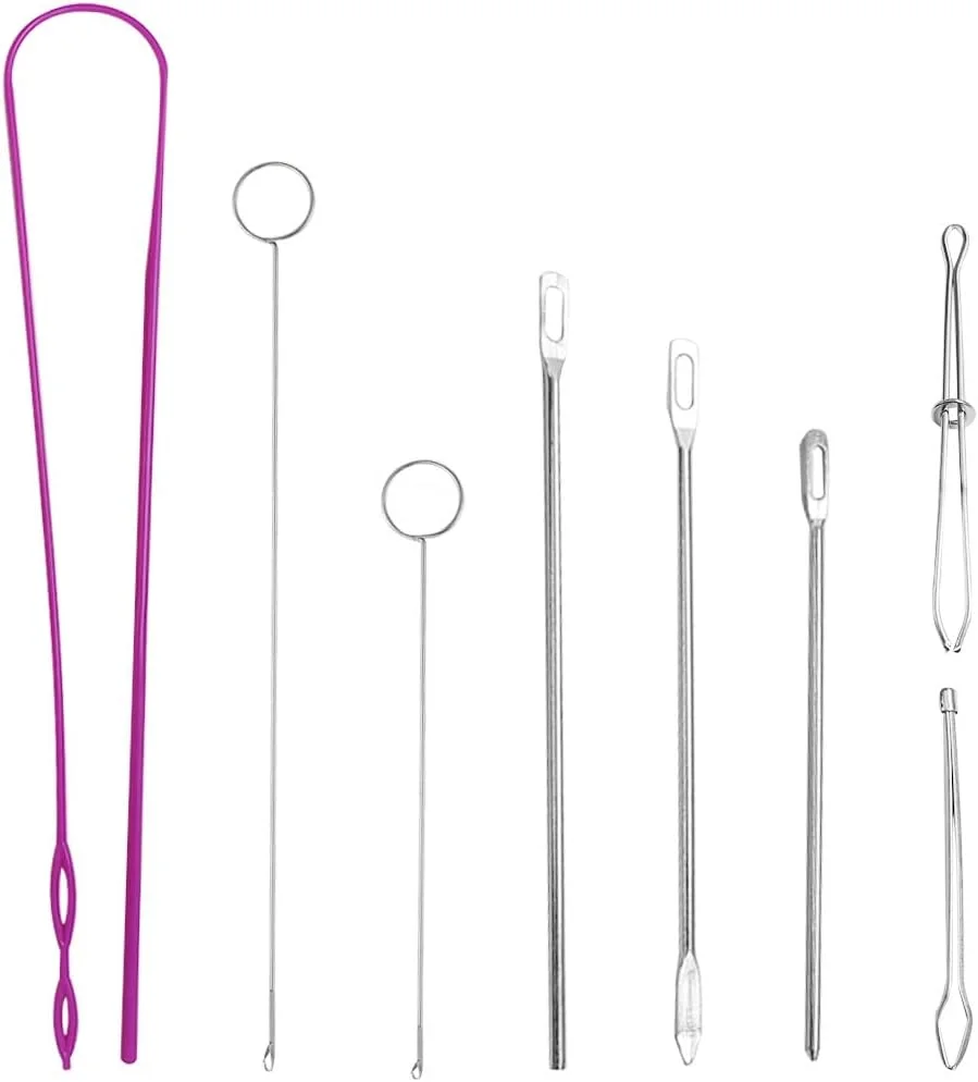 ست ۸ عددی ابزار حلقه دوزی، ابزار نخ کشی بند ناف، مجموعه ابزار نخ کشی بند ناف (شامل نخ کش پلاستیکی بند ناف، قلاب برگردان حلقه، موچین فلزی، نخ کش فلزی بند ناف) ست ۸ عددی ابزار حلقه دوزی، ابزار نخ کشی بند ناف، مجموعه ابزار نخ کشی بند ناف (شامل نخ کش پلاستیکی بند ناف، قلاب برگردان حلقه، موچین فلزی، نخ کش فلزی بند ناف)