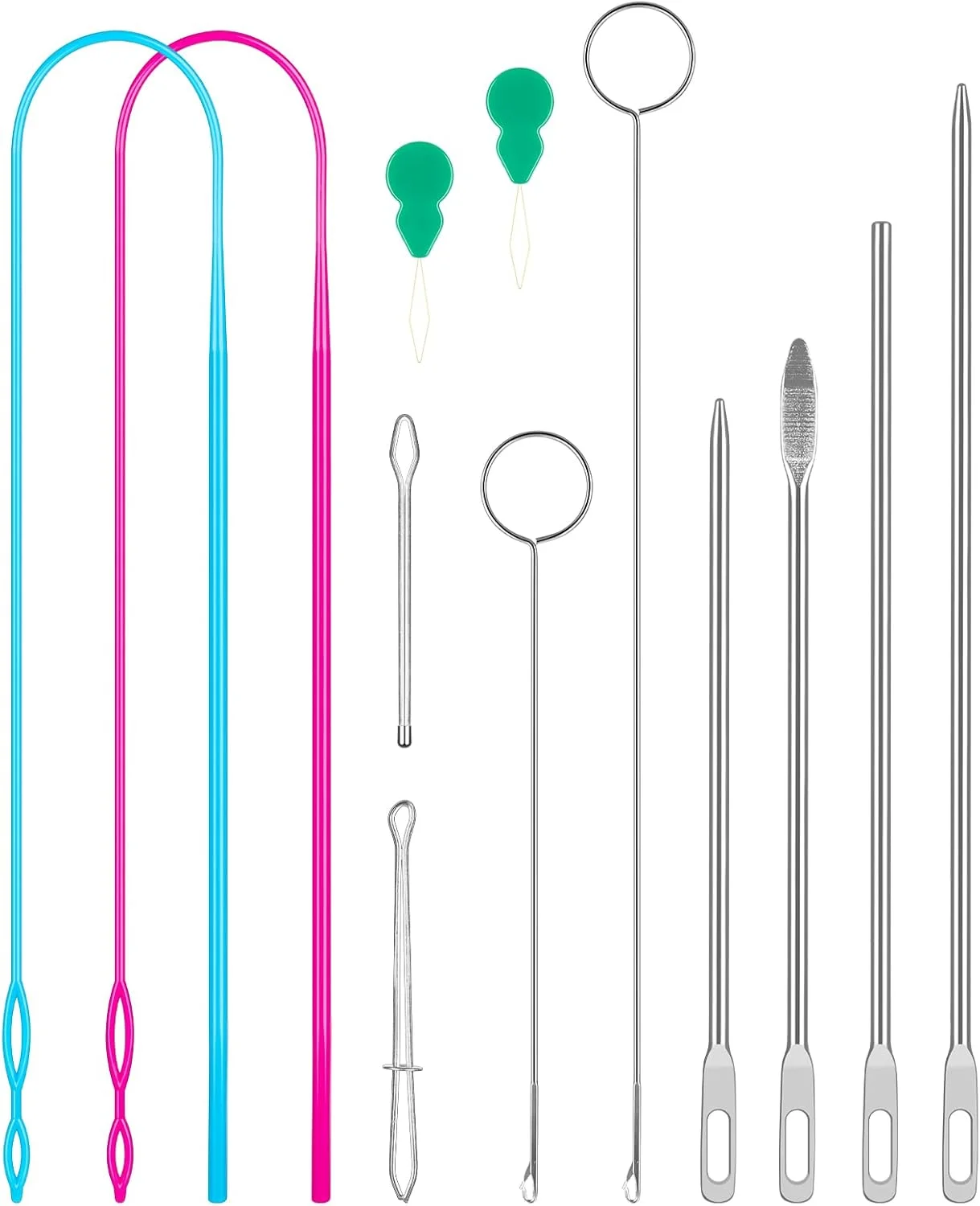 ۱۲ عدد ابزار نخ کش بند ناف، ابزار نخ کش انعطاف پذیر، ابزار نخ کش فلزی، موچین فلزی، قلاب های برگرداننده حلقه، برای نیازهای نخ کشی بند ناف لباس شلوار کیف ۱۲ عدد ابزار نخ کش بند ناف، ابزار نخ کش انعطاف پذیر، ابزار نخ کش فلزی، موچین فلزی، قلاب های برگرداننده حلقه، برای نیازهای نخ کشی بند ناف لباس شلوار کیف