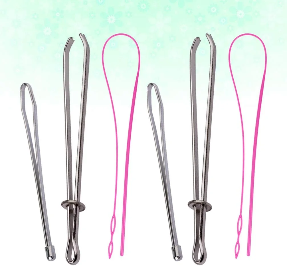 نخ‌کش بند ناف، نخ‌کش آسان، سوزن انعطاف‌پذیر جایگزین بند ناف، ابزار صنایع دستی / 6 عدد