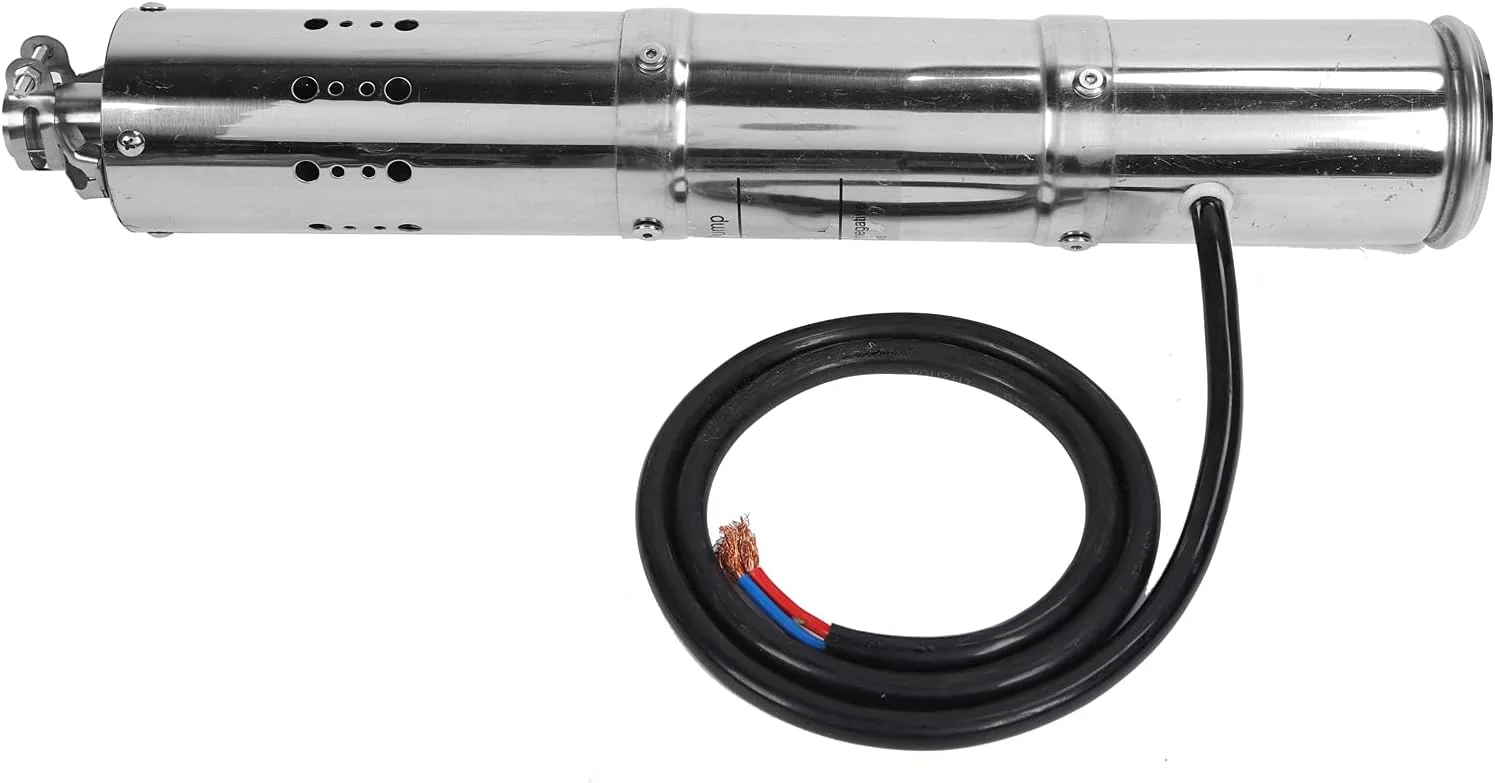 پمپ شناور DC Marhynchus، پمپ شناور براشلس 12 ولت، کیت چاه عمیق خورشیدی براشلس، آب بزرگ، مغناطیس دائم الکتریکی، اتصال آسان با پنل خورشیدی (S122T-30)