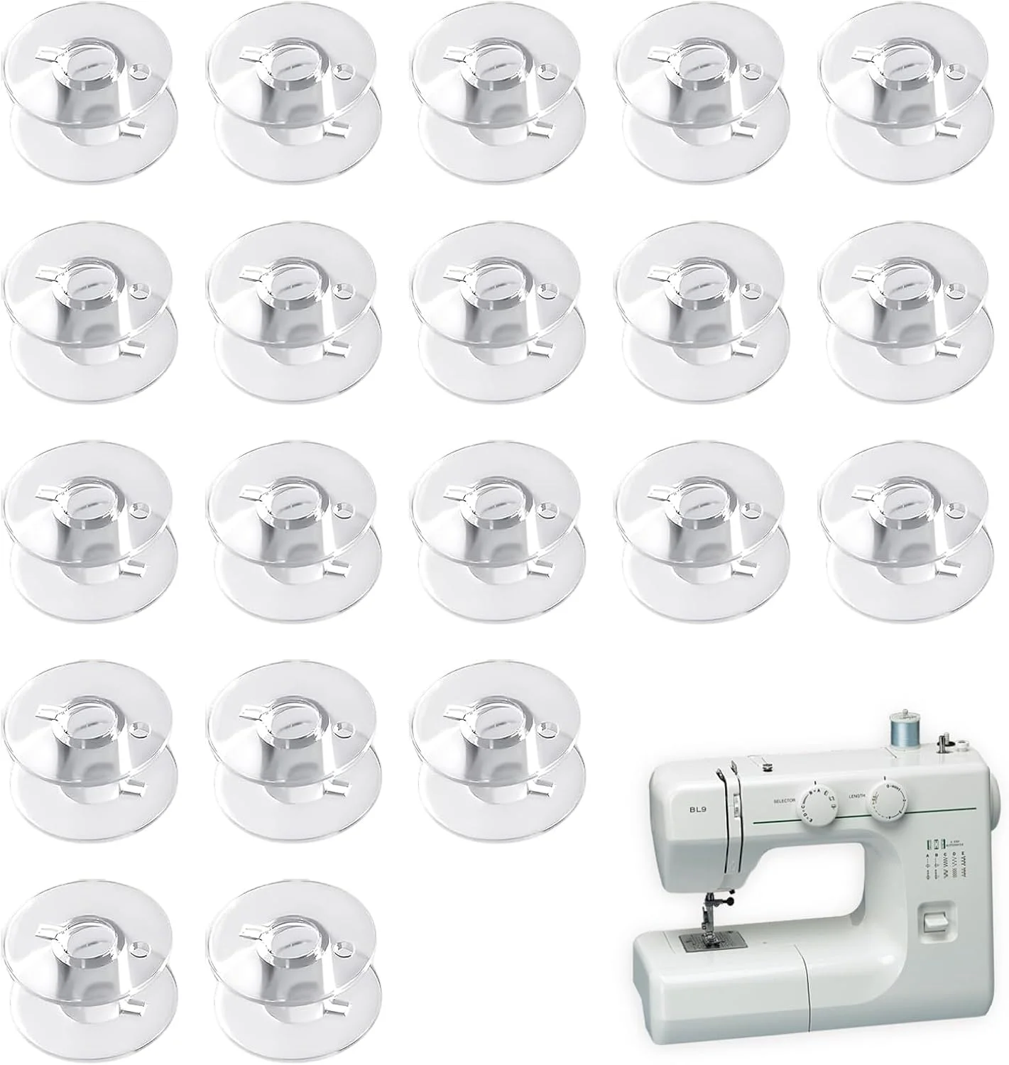 ماسوره چرخ خیاطی | هومیلادی 20 عدد ماسوره شفاف | ماسوره چرخ خیاطی خانگی شفاف برای ابزار لوازم جانبی خیاطی خانگی سازگار با چرخ خیاطی ژانومه ماسوره چرخ خیاطی | هومیلادی 20 عدد ماسوره شفاف | ماسوره چرخ خیاطی خانگی شفاف برای ابزار لوازم جانبی خیاطی خانگی سازگار با چرخ خیاطی ژانومه