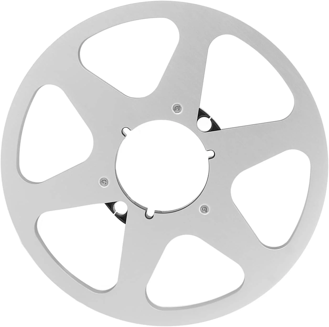 قر قره پر کننده ۱۰ اینچی Asixxsix، قرقره باز آلیاژ آلومینیومی ۶ سوراخه خالی برای نوارهای ۱/۴ اینچی برای دستگاه های پخش نوار، برای استودیوی ضبط (نقره ای) قر قره پر کننده ۱۰ اینچی Asixxsix، قرقره باز آلیاژ آلومینیومی ۶ سوراخه خالی برای نوارهای ۱/۴ اینچی برای دستگاه های پخش نوار، برای استودیوی ضبط (نقره ای)