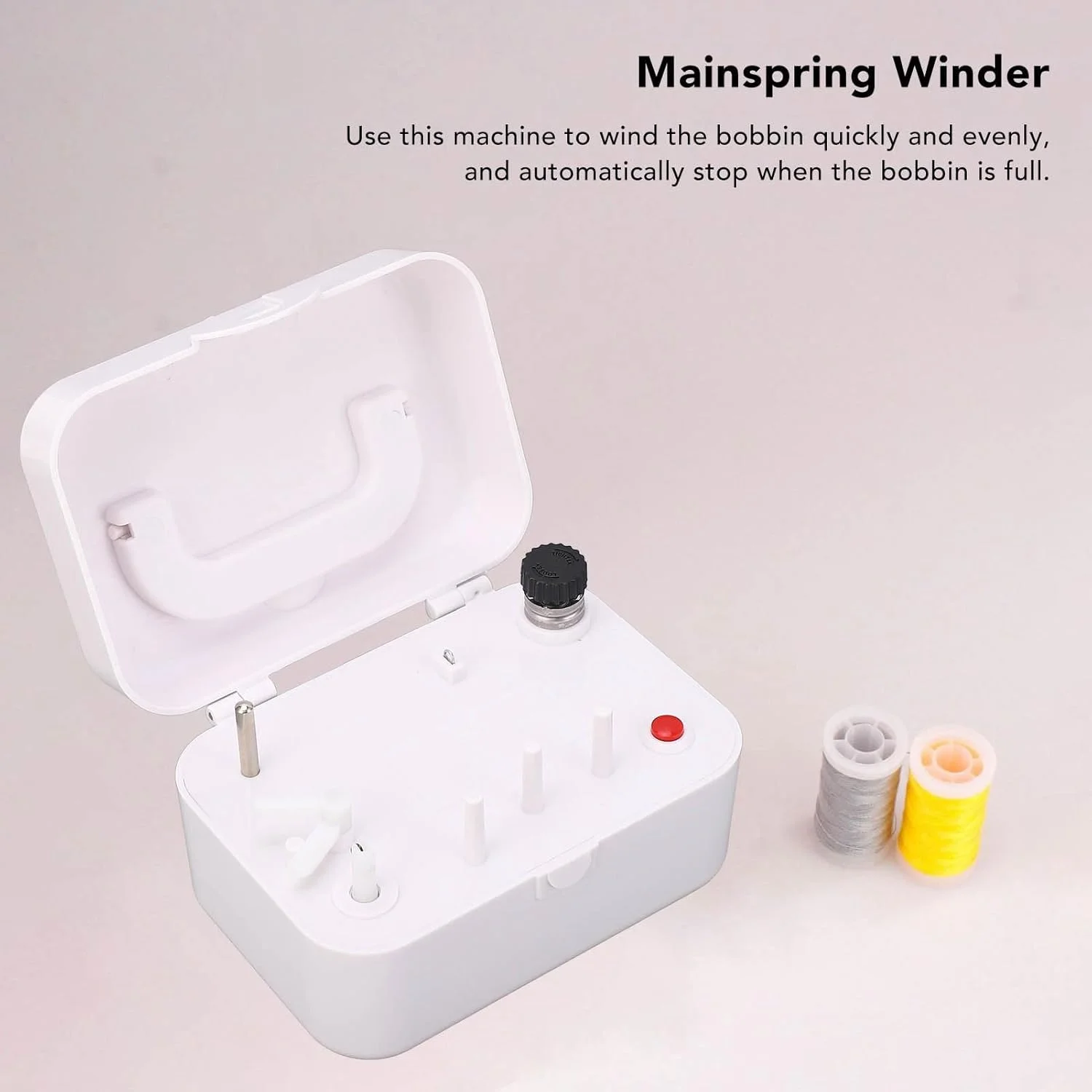ماسوره پیچ، ماسوره پیچ برقی اتوماتیک قابل حمل برای چرخ خیاطی، دستگاه ماسوره پیچ سریع و کارآمد با منبع تغذیه USB یا باتری، ضد گرد و غبار و پایدار به همراه مکنده ماسوره پیچ، ماسوره پیچ برقی اتوماتیک قابل حمل برای چرخ خیاطی، دستگاه ماسوره پیچ سریع و کارآمد با منبع تغذیه USB یا باتری، ضد گرد و غبار و پایدار به همراه مکنده