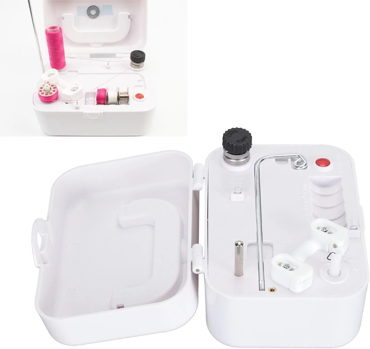 سیمپیچ برقی ماسوره Depisuta، سیمپیچ خودکار قابل حمل ماسوره برای چرخ خیاطی، اندازه جمع و جور، موتور پرسرعت، جنس عالی، با پورت USB-C، برای اکثر موقعیتها سیمپیچ برقی ماسوره Depisuta، سیمپیچ خودکار قابل حمل ماسوره برای چرخ خیاطی، اندازه جمع و جور، موتور پرسرعت، جنس عالی، با پورت USB-C، برای اکثر موقعیتها