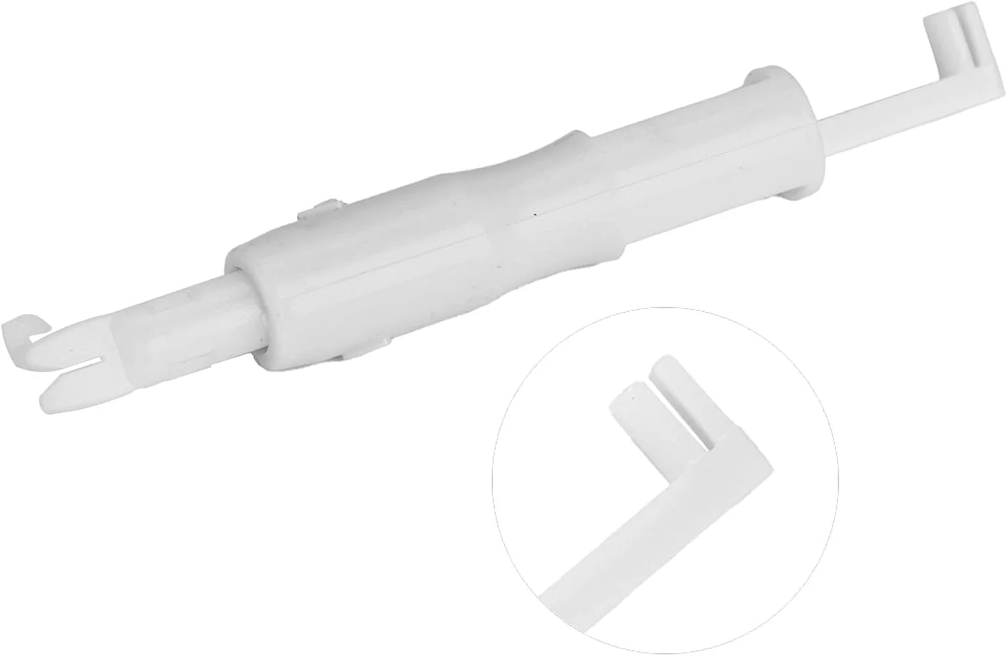 نخ‌کش سوزن Marhynchus، نخ‌کش خودکار سوزن برای چرخ خیاطی، ابزار چند منظوره چرخ خیاطی با جنس ABS، مناسب برای نخ کردن در نور کم (سفید)