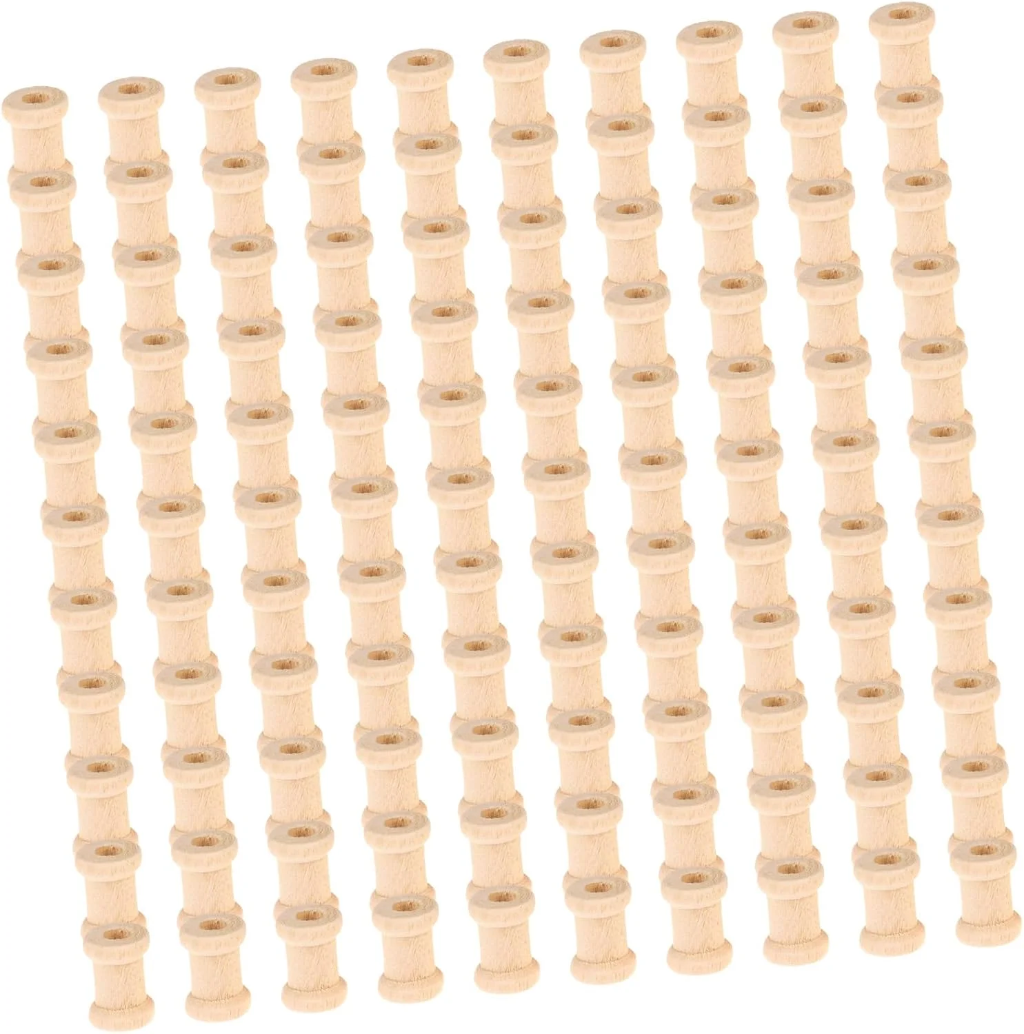 100 عدد ماسوره چوبی خالی، ماسوره های خیاطی، ماسوره های چوبی، نگهدارنده نخ و روبان 100 عدد ماسوره چوبی خالی، ماسوره های خیاطی، ماسوره های چوبی، نگهدارنده نخ و روبان