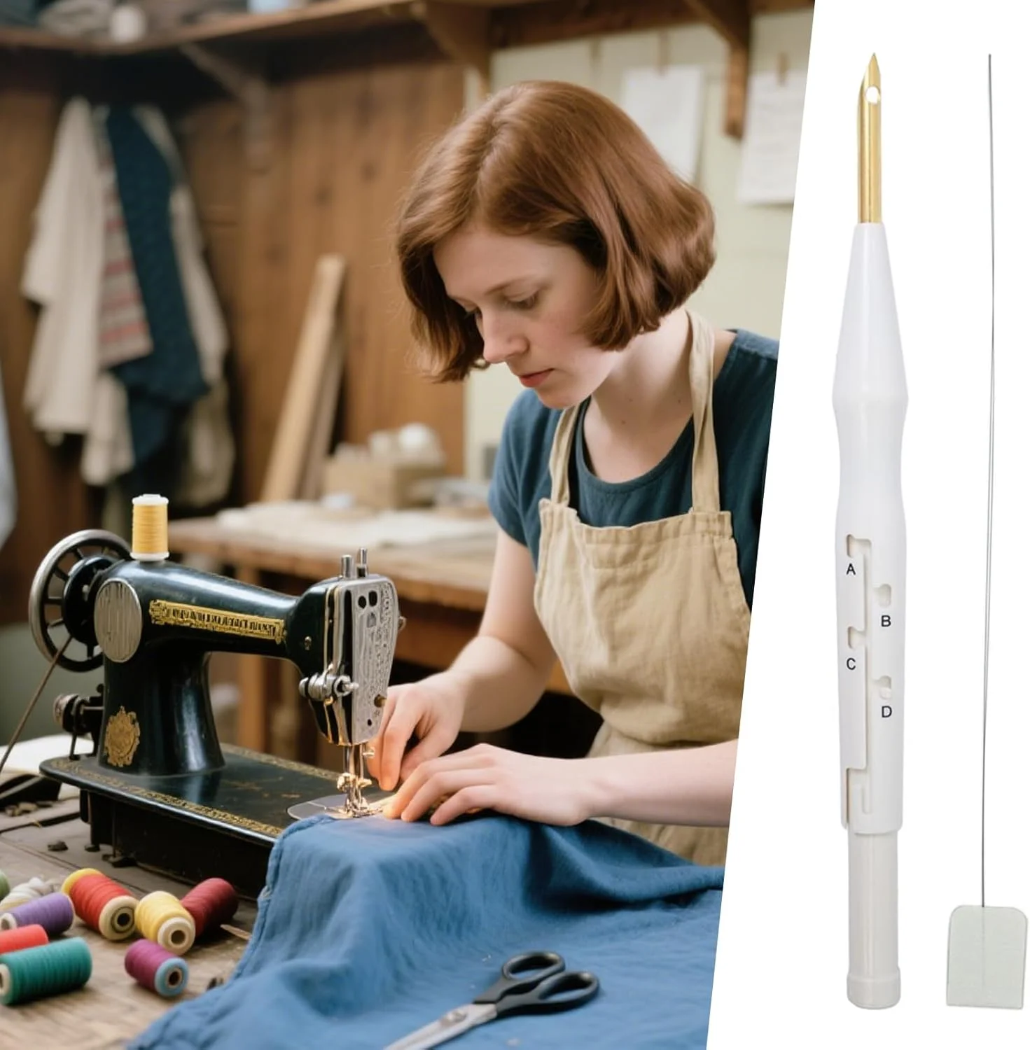 ابزار پانچ گلدوزی - مجموعه نخکش قلم گلدوزی قابل تنظیم - لوازم جانبی دوخت دستی برای بزرگسالان و مبتدیان برای پروژههای خلاقانه صنایع دستی، جوراب، بالش، فرش و تکهدوزی ابزار پانچ گلدوزی - مجموعه نخکش قلم گلدوزی قابل تنظیم - لوازم جانبی دوخت دستی برای بزرگسالان و مبتدیان برای پروژههای خلاقانه صنایع دستی، جوراب، بالش، فرش و تکهدوزی