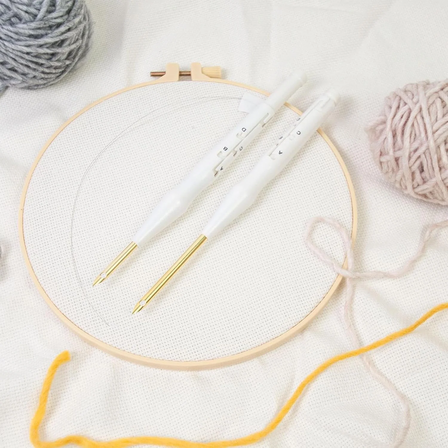 ست سوزن پانچ گلدوزی | ست نخکش سوزن گلدوزی قابل تنظیم - لوازم هنری و صنایع دستی دوخت دستی برای تکهدوزی، لباس، جوراب، بالش، و صنایع دستی خلاقانه ست سوزن پانچ گلدوزی | ست نخکش سوزن گلدوزی قابل تنظیم - لوازم هنری و صنایع دستی دوخت دستی برای تکهدوزی، لباس، جوراب، بالش، و صنایع دستی خلاقانه