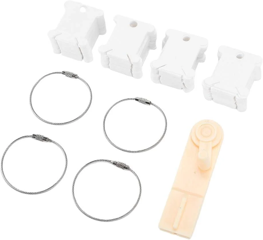 مجموعه قرقره نخ دندان Tnfeeon، کارت نخ پلاستیکی با سیم پیچ و 4 عدد حلقه برای گلدوزی مجموعه قرقره نخ دندان Tnfeeon، کارت نخ پلاستیکی با سیم پیچ و 4 عدد حلقه برای گلدوزی