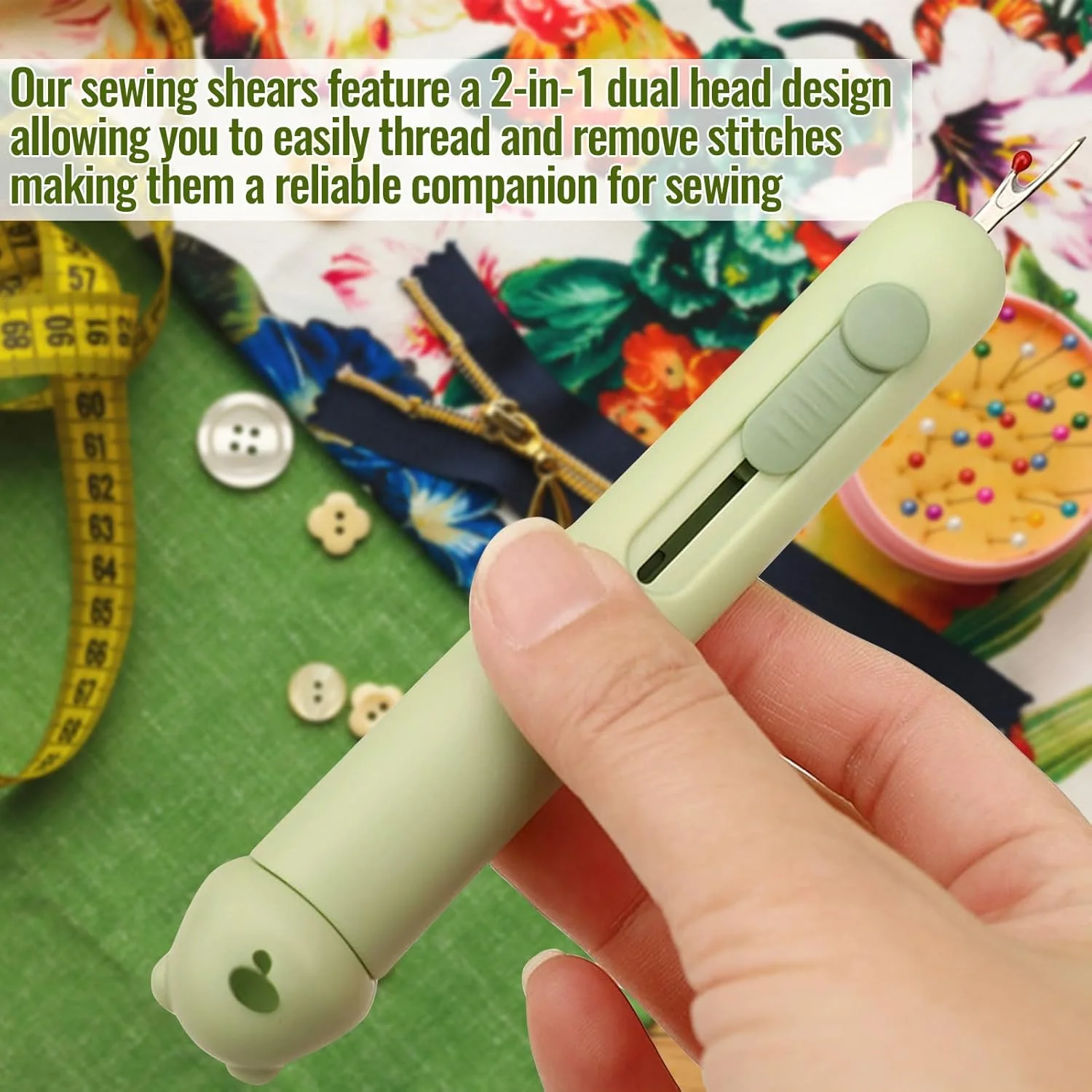 ابزار خیاطی 3 در 1 طرح خرس: سوزن نخ کن اتوماتیک و بشکاف با محفظه نگهداری سوزن، ایده آل برای سالمندان و علاقه مندان به هنر های دستی در گلدوزی و تکه دوزی ابزار خیاطی 3 در 1 طرح خرس: سوزن نخ کن اتوماتیک و بشکاف با محفظه نگهداری سوزن، ایده آل برای سالمندان و علاقه مندان به هنر های دستی در گلدوزی و تکه دوزی