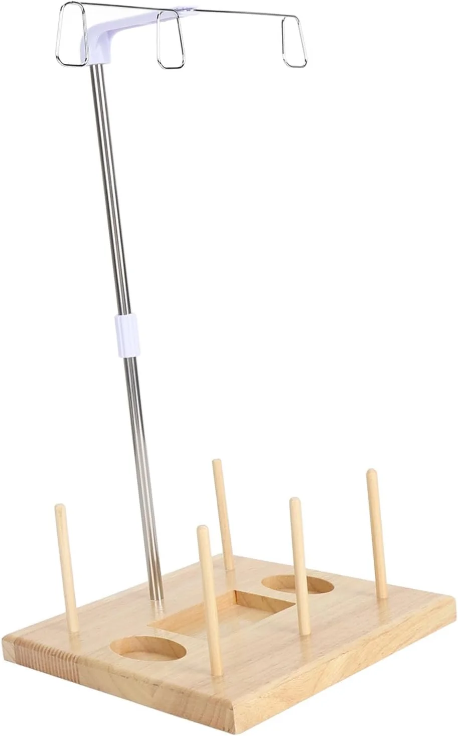 پایه نگهدارنده نخ با پایه چوبی، نخ کشی روان، استند سه مخروطی، سازگاری گسترده، سبک و راحت، برای ماشین های گلدوزی و خیاطی خانگی (مدل D) پایه نگهدارنده نخ با پایه چوبی، نخ کشی روان، استند سه مخروطی، سازگاری گسترده، سبک و راحت، برای ماشین های گلدوزی و خیاطی خانگی (مدل D)