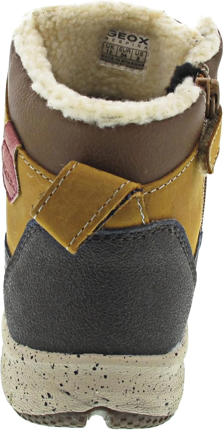 نیم بوت پسرانه جیوکس مدل J Flexyper Boy B ABX، قهوه ای