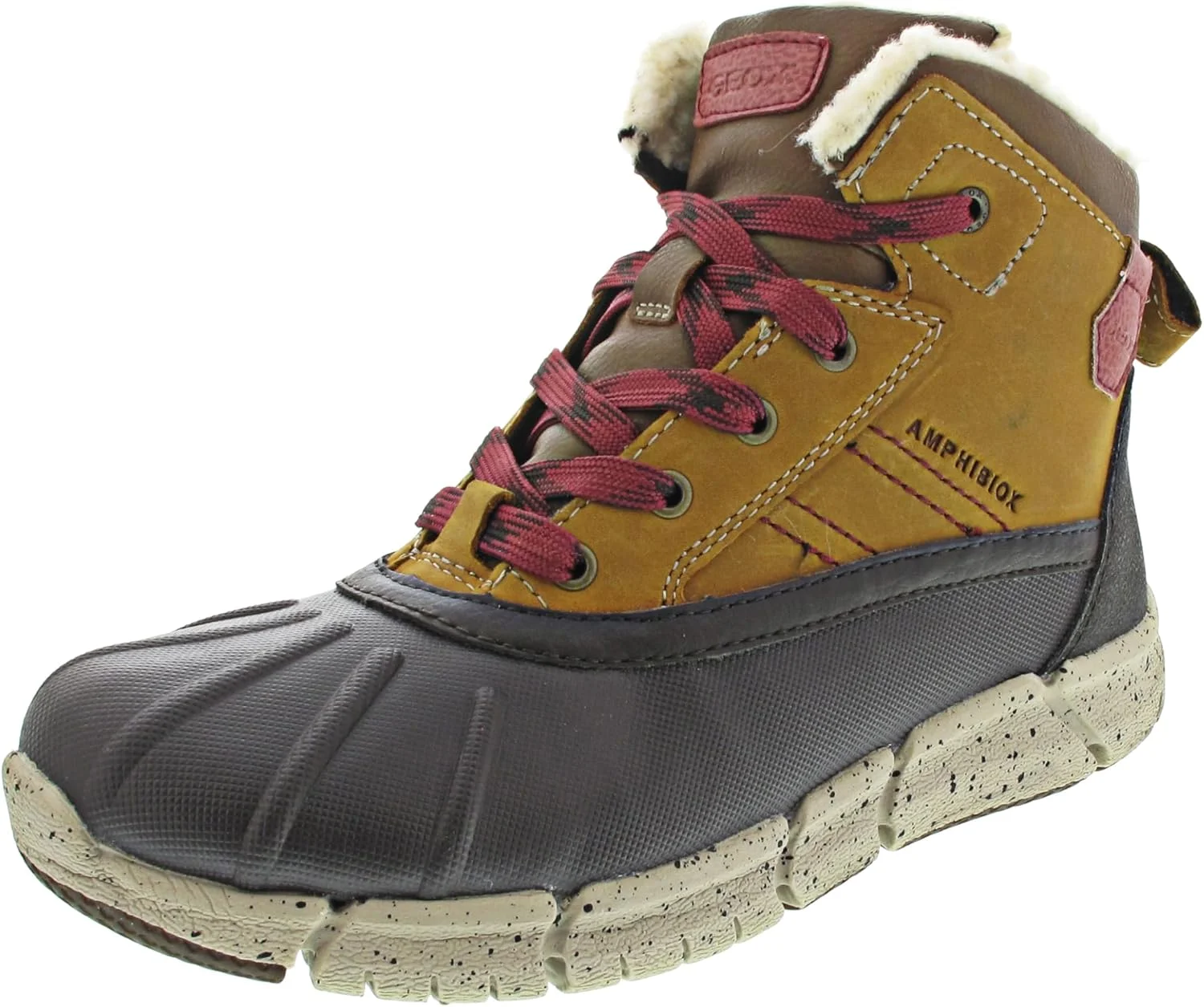 نیم بوت پسرانه جیوکس مدل J Flexyper Boy B ABX، قهوه ای