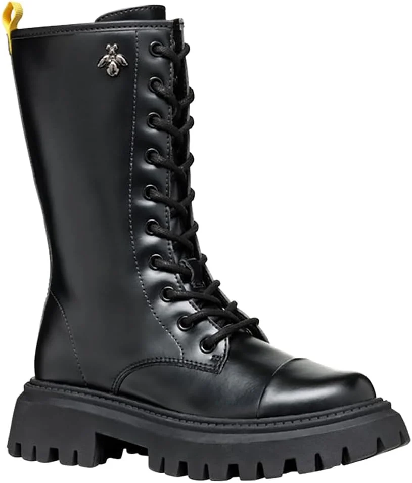 نیم بوت ساق متوسط دخترانه جیوکس مدل J Maquinnens Girl C