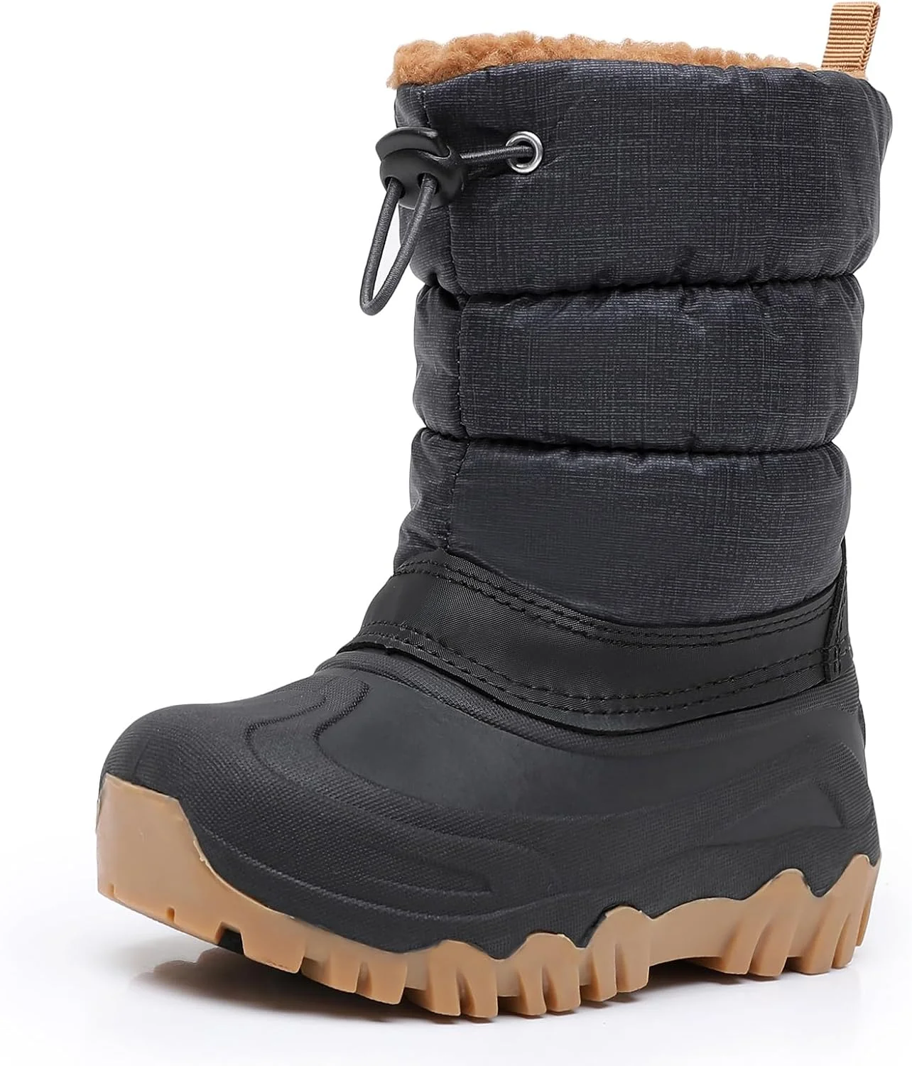 نیم‌بوت بچگانه Ahannie مدل Snow Boots رنگ مشکی قهوه‌ای