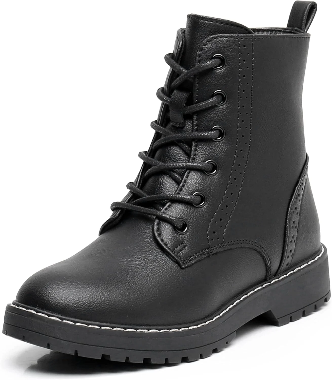 نیم‌بوت دخترانه Apakowa مدل Lace up رنگ مشکی
