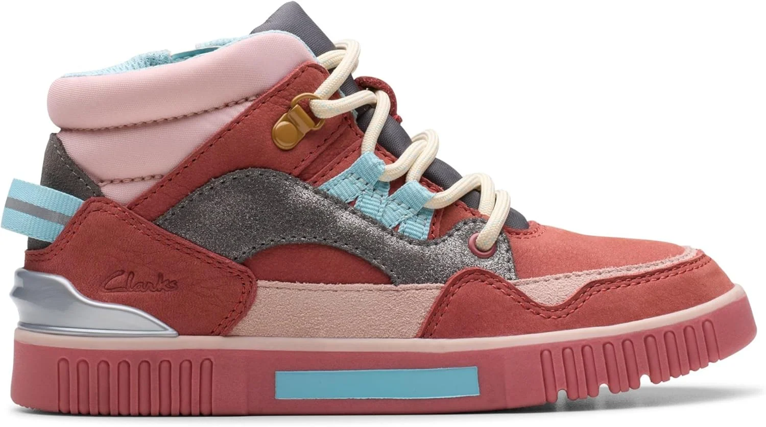 بوت های فشن بچه گانه Clarks Oslo Hiker K، صورتی ترکیبی، سایز 43 اروپا