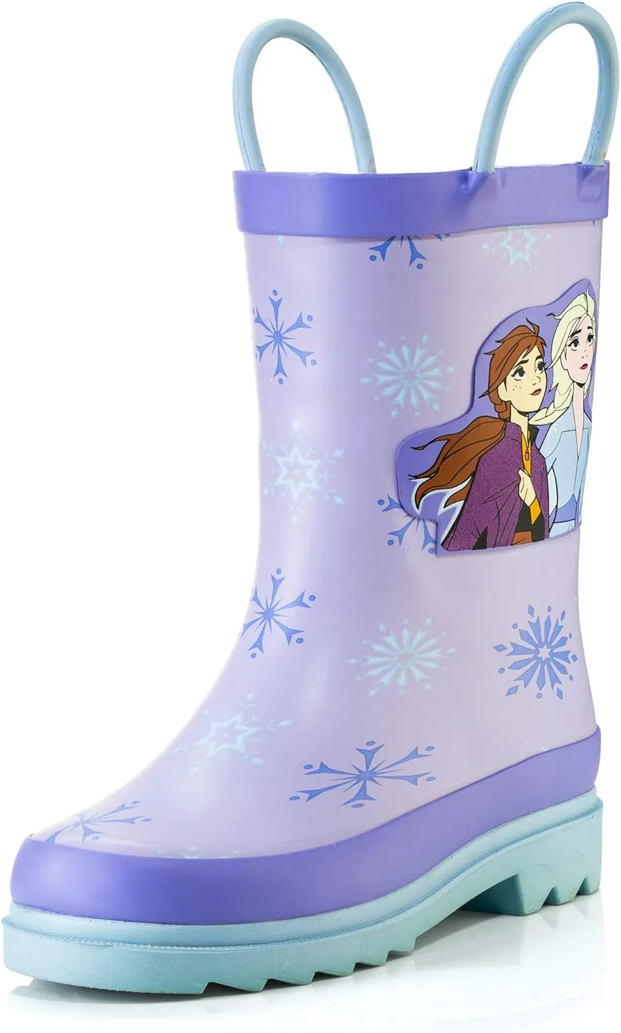 چکمه پلاستیکی دخترانه طرح Frozen مدل Anna and Elsa