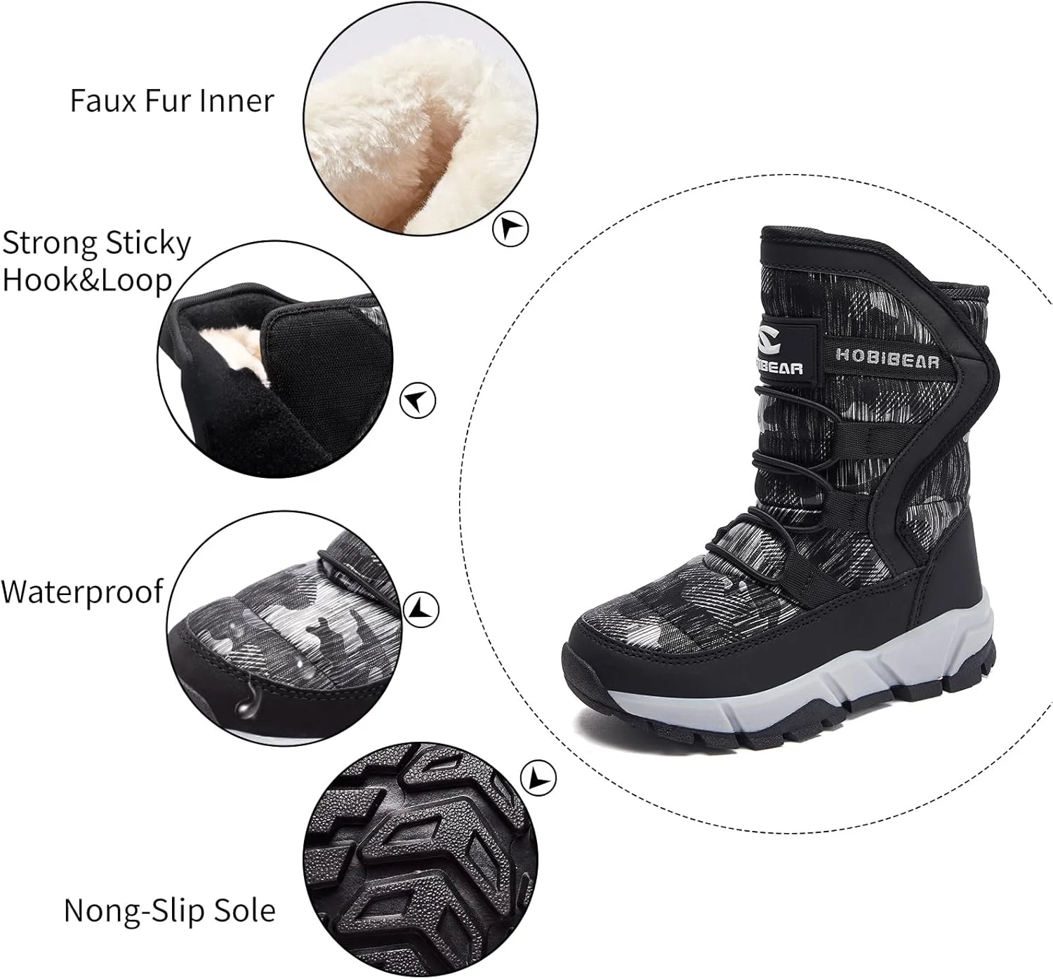 کفش پسرانه گابرون، مناسب برف