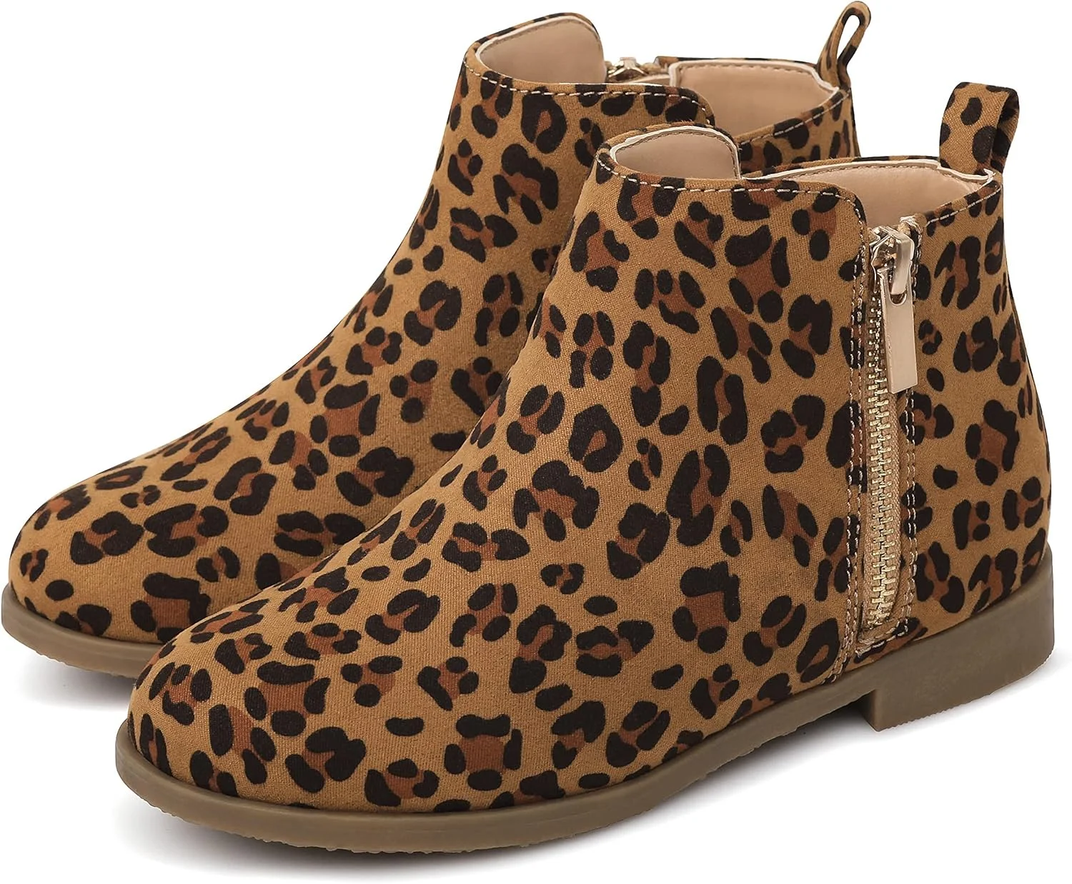 بوت های دخترانه Harvest Land، بوت های ساق دار بچه گانه، بوت های زیپ دار گرم، بوت های کوتاه پاشنه کوتاه، بوت های برفی زمستانی، کفش های ضد لغزش برای کودکان کوچک/بزرگ