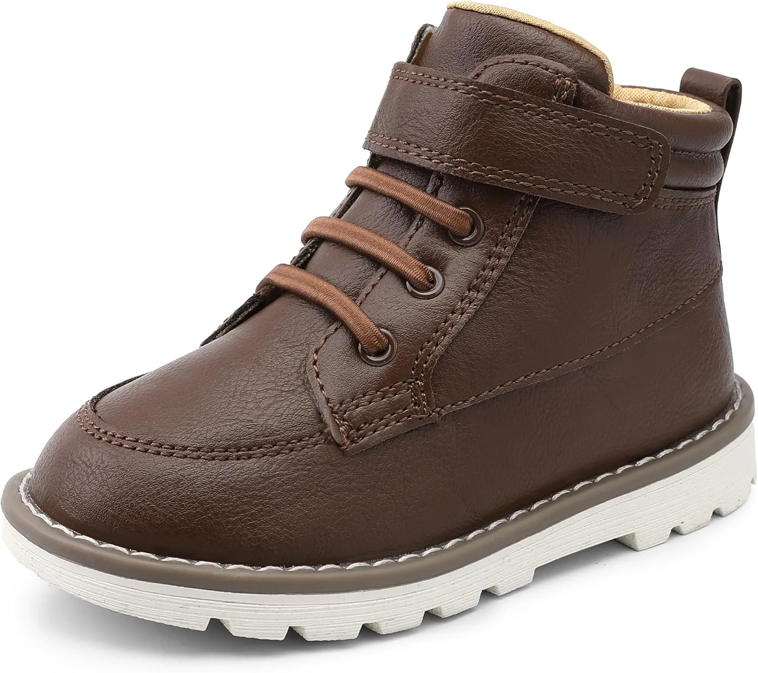 کفش بوت مد روز پسرانه HOMEHOT، کتانی ساق بلند چرم مصنوعی (مناسب کودکان نوپا/کودکان کوچک)