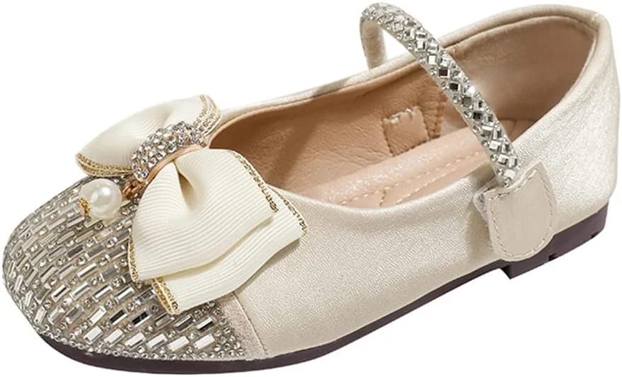 کفش چرمی بچگانه Huicai، کفش‌های پرنسسی دخترانه مناسب پاییز و زمستان