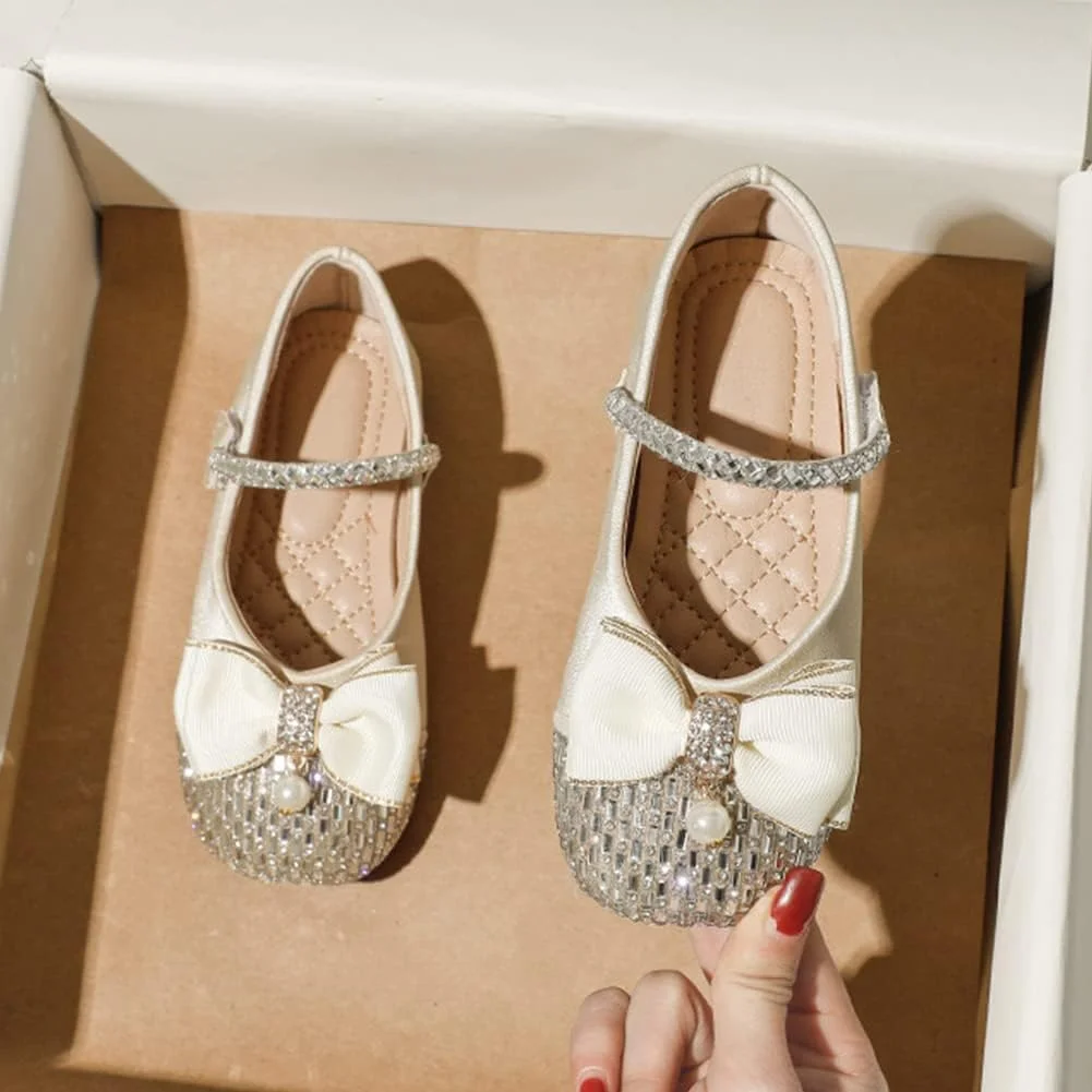 کفش چرمی بچگانه Huicai، کفش‌های پرنسسی دخترانه مناسب پاییز و زمستان