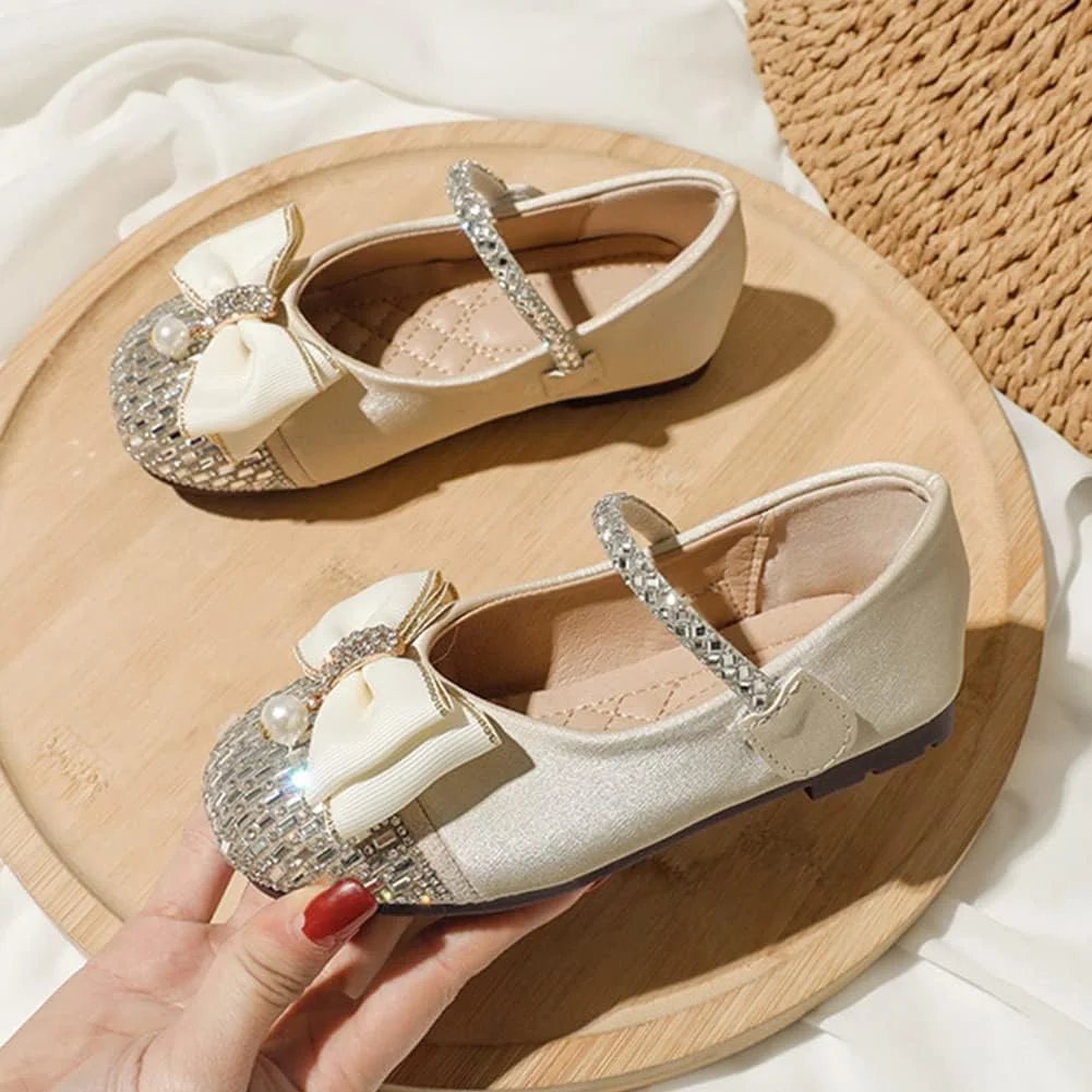 کفش چرمی بچگانه Huicai، کفش‌های پرنسسی دخترانه مناسب پاییز و زمستان