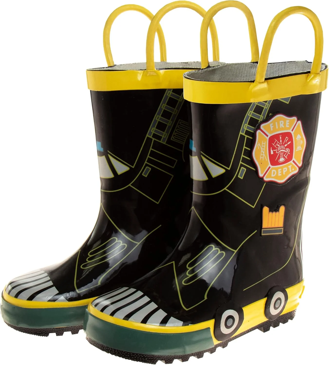 چکمه بارانی پسرانه جوزف آلن با حلقه های کششی و زیره لاستیکی