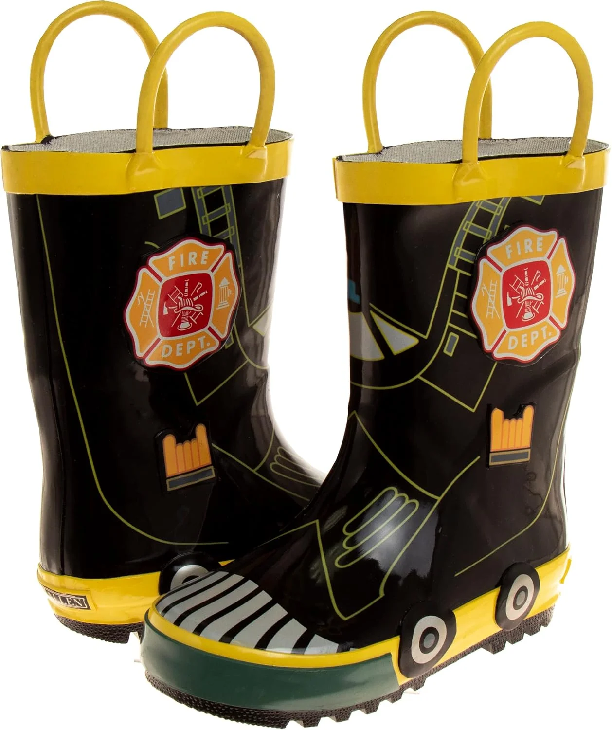 چکمه بارانی پسرانه جوزف آلن با حلقه های کششی و زیره لاستیکی